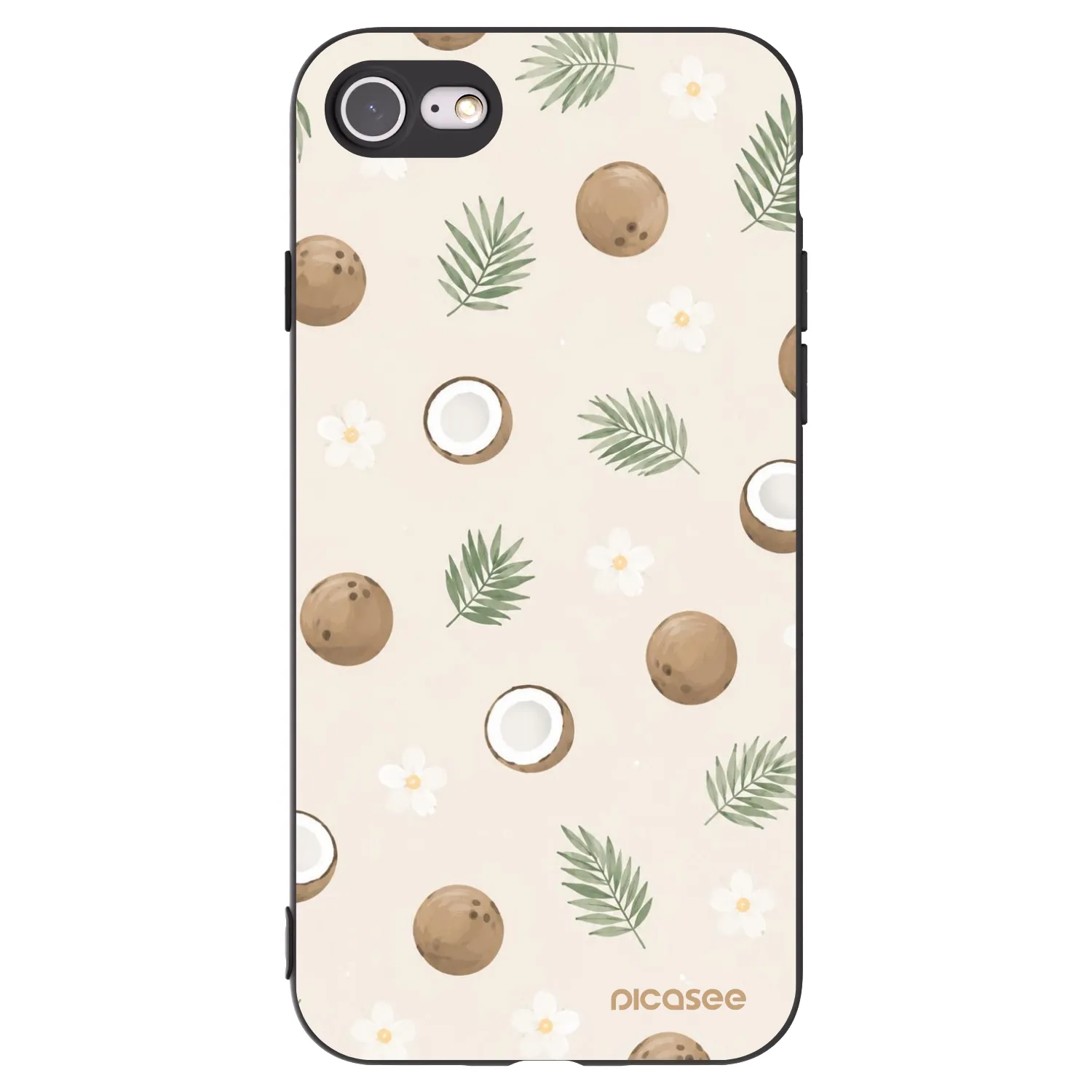Picasee husă neagră din silicon pentru Apple iPhone SE 2022 - Coconut Breeze