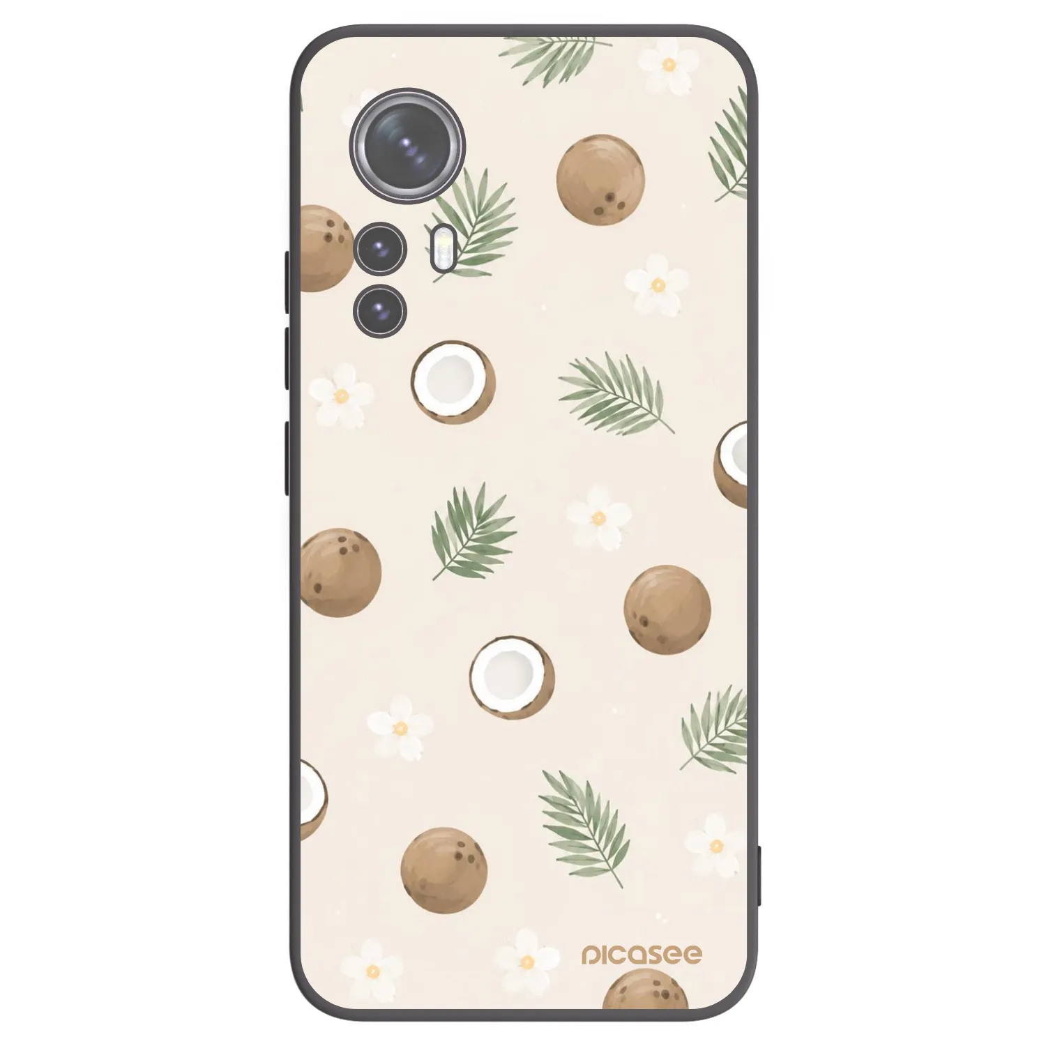 Picasee husă neagră din silicon pentru Xiaomi 12 - Coconut Breeze