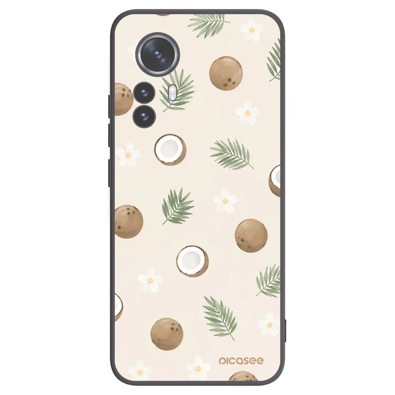 Picasee husă neagră din silicon pentru Xiaomi 12 Pro - Coconut Breeze