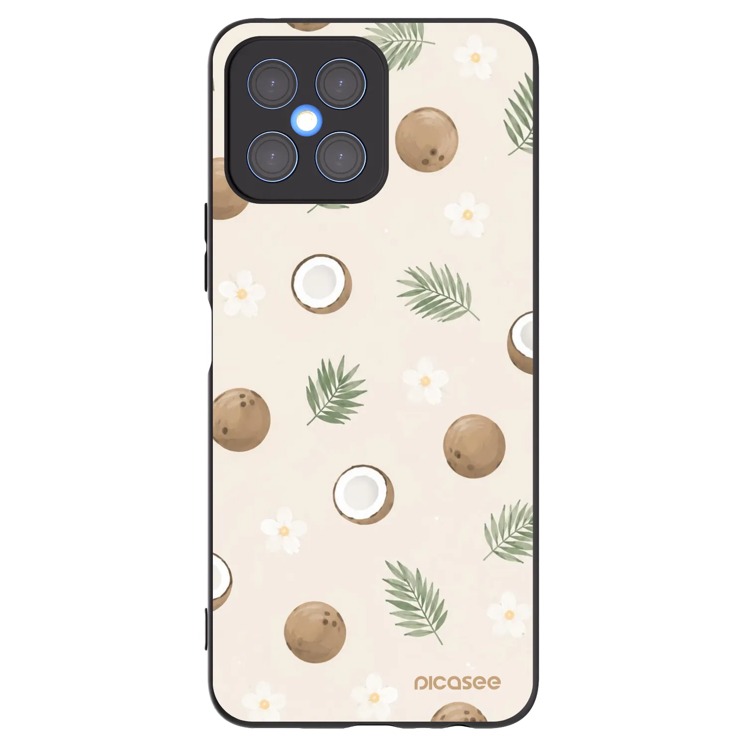 Picasee husă neagră din silicon pentru Honor X8 4G - Coconut Breeze