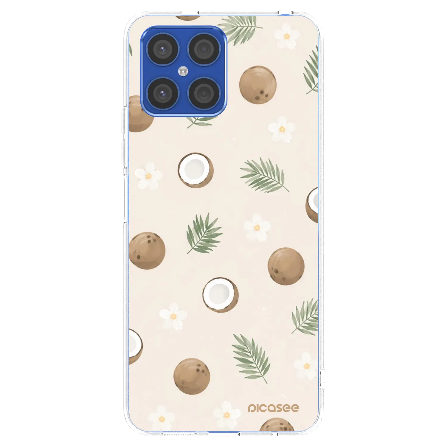 Picasee husă transparentă din silicon pentru Honor X8 4G - Coconut Breeze