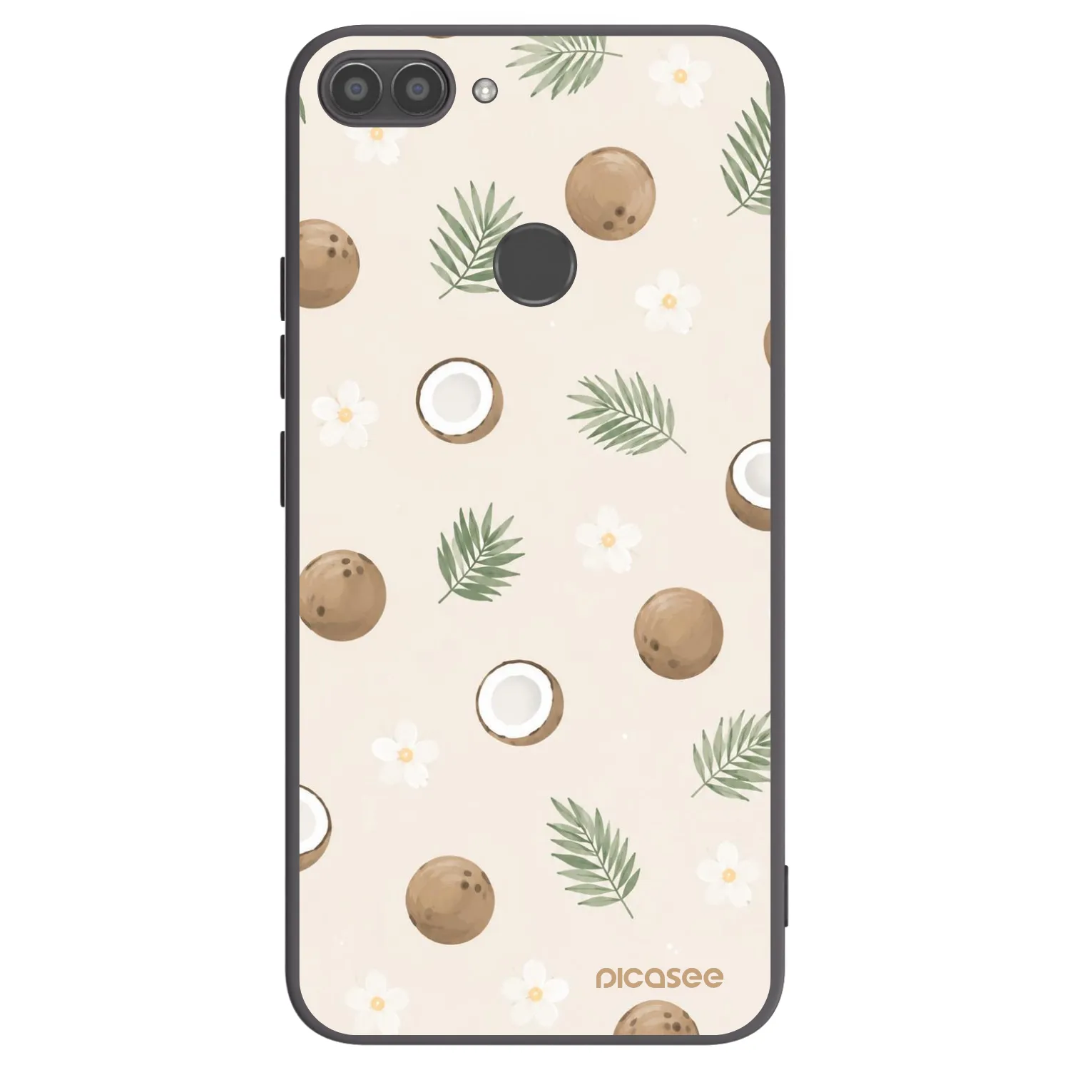Picasee husă neagră din silicon pentru Huawei P Smart - Coconut Breeze