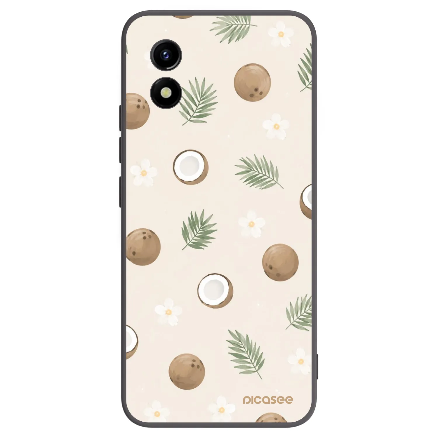 Picasee husă neagră din silicon pentru Vivo Y01 - Coconut Breeze
