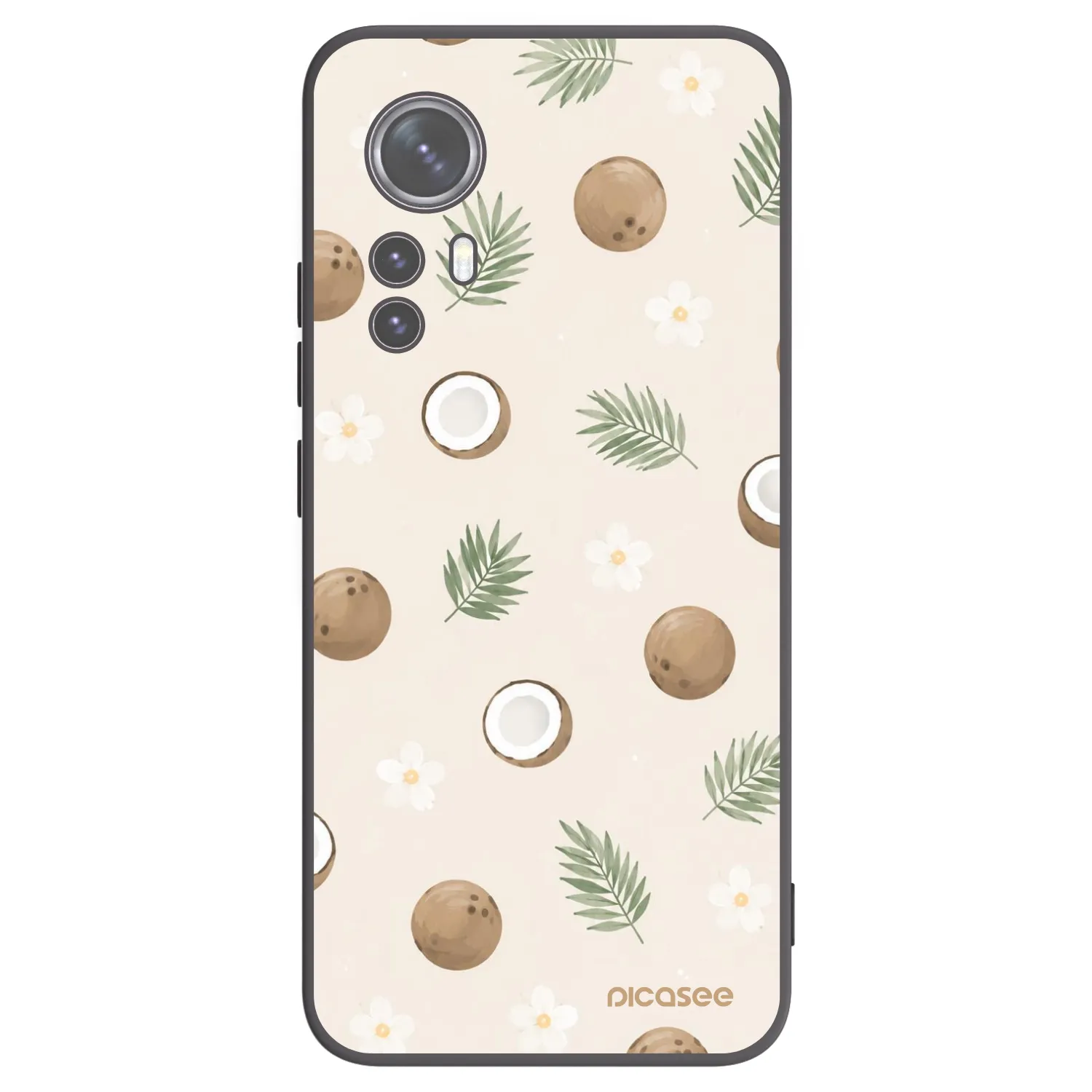 Picasee husă neagră din silicon pentru Xiaomi 12X - Coconut Breeze