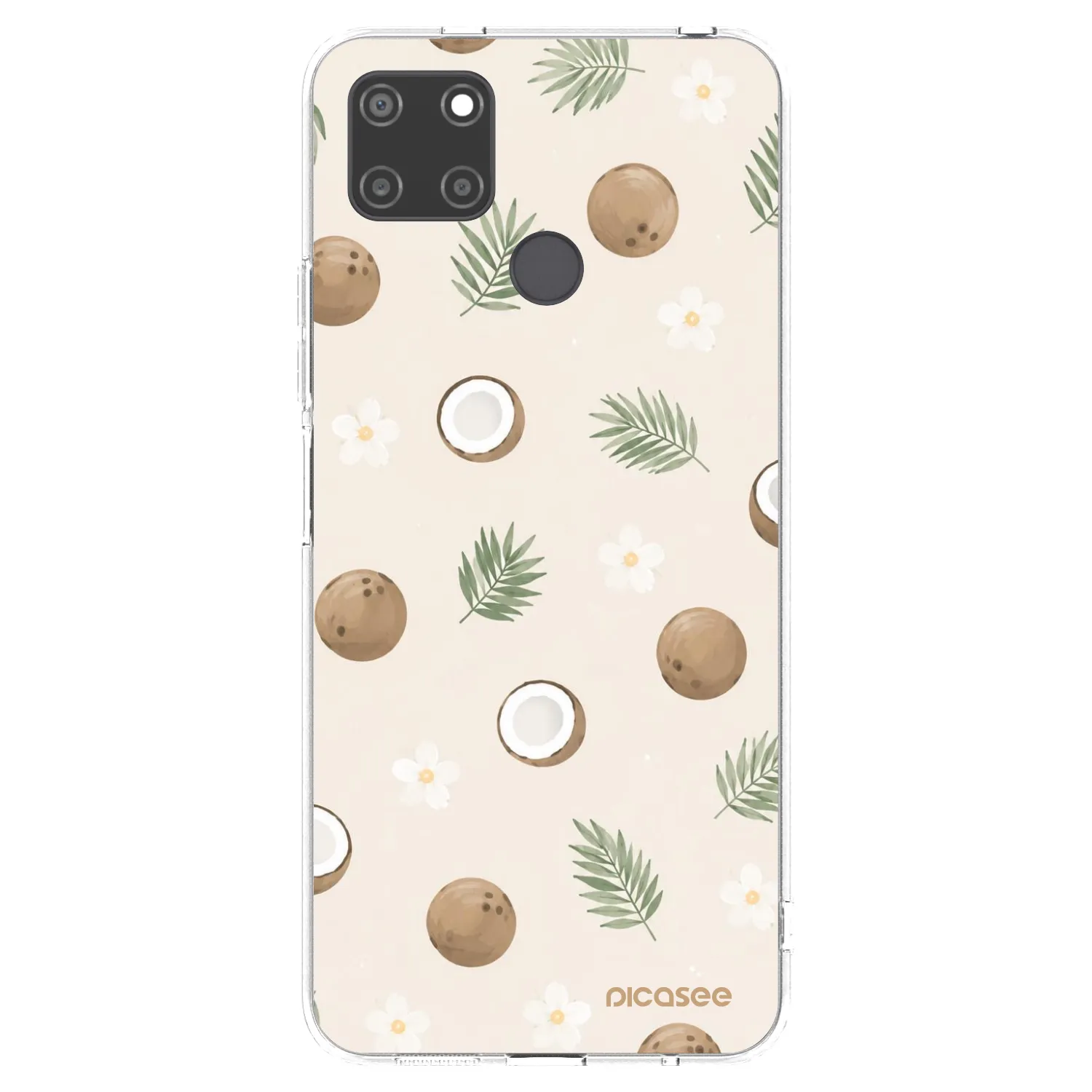 Picasee husă transparentă din silicon pentru Realme C21Y - Coconut Breeze
