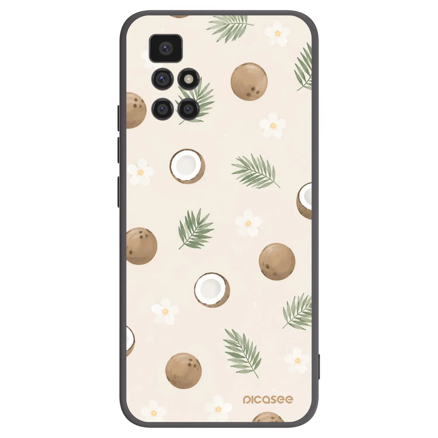 Picasee husă neagră din silicon pentru Xiaomi Redmi 10 (2022) - Coconut Breeze