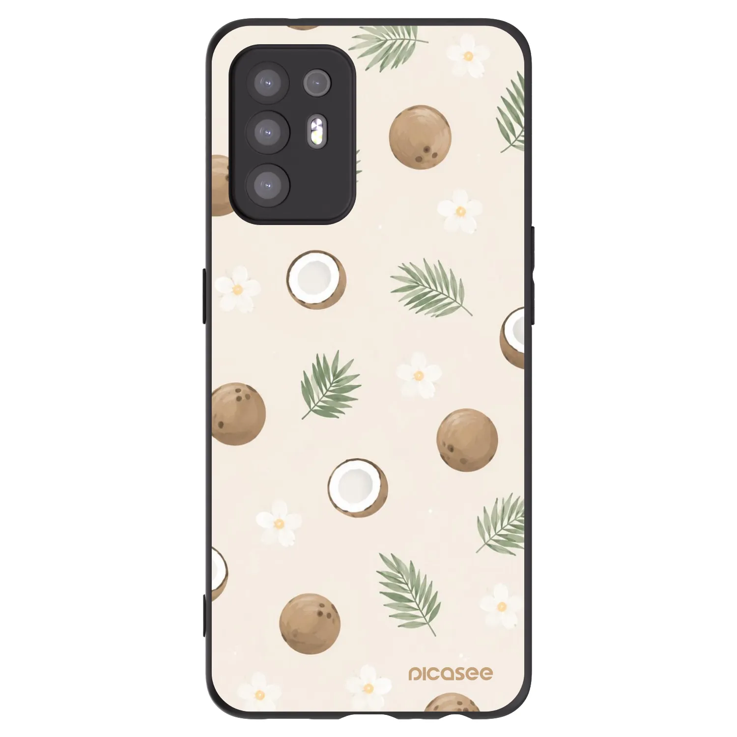 Picasee husă neagră din silicon pentru OPPO A94 5G - Coconut Breeze