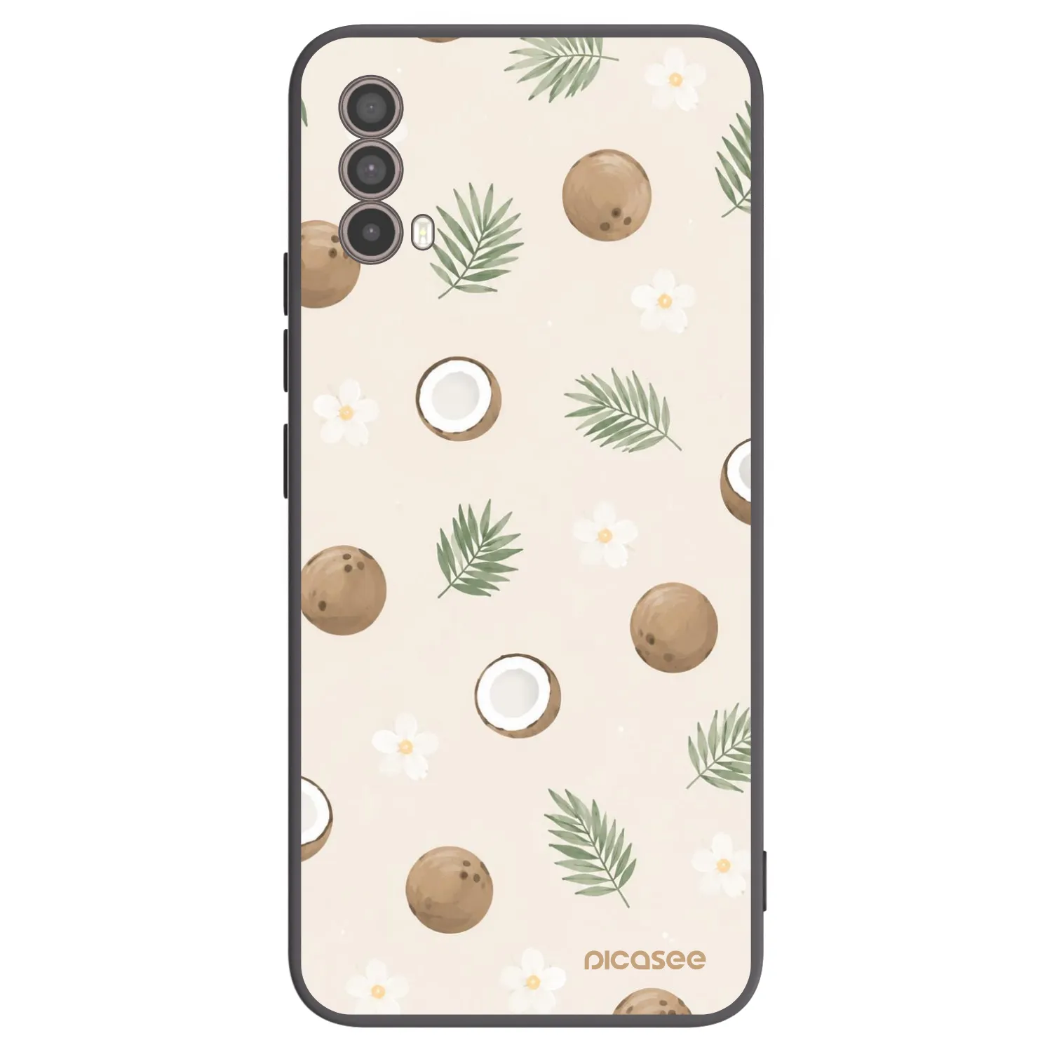 Picasee husă neagră din silicon pentru Motorola Moto E40 - Coconut Breeze