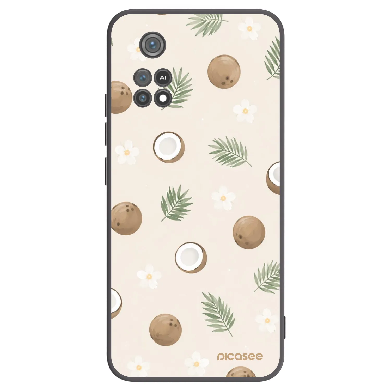 Picasee husă neagră din silicon pentru Xiaomi Poco M4 Pro - Coconut Breeze
