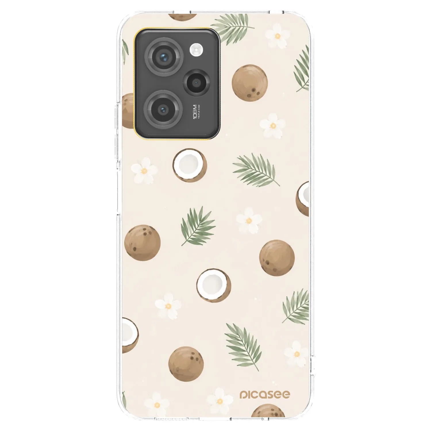 Picasee husă transparentă din silicon pentru Xiaomi Poco X5 Pro - Coconut Breeze