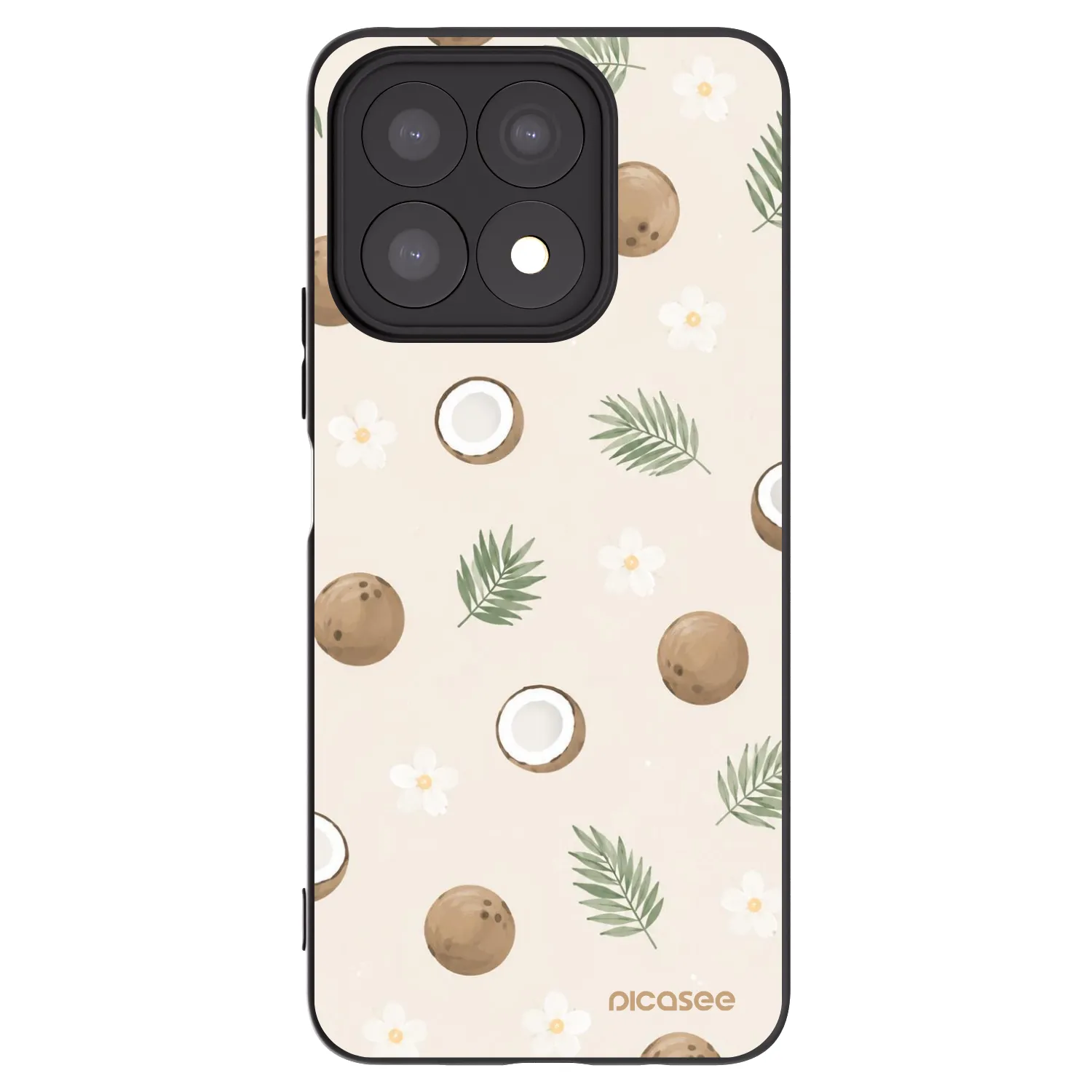 Picasee husă neagră din silicon pentru Honor X8a - Coconut Breeze