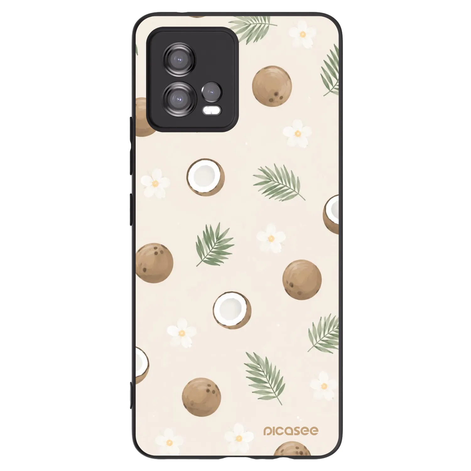 Picasee husă neagră din silicon pentru Motorola Moto G72 - Coconut Breeze