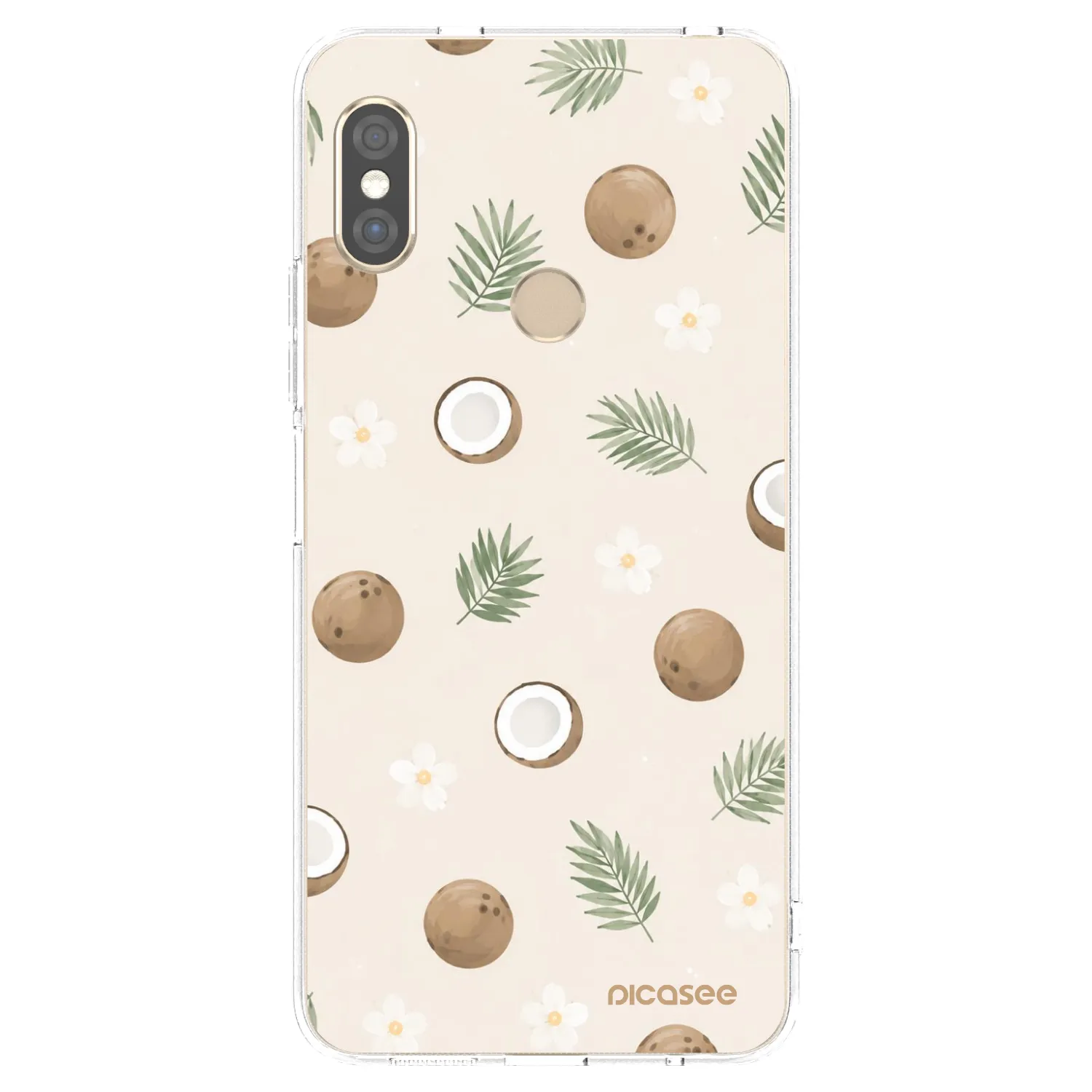 Picasee husă transparentă din silicon pentru Xiaomi Redmi Note 5 Global - Coconut Breeze