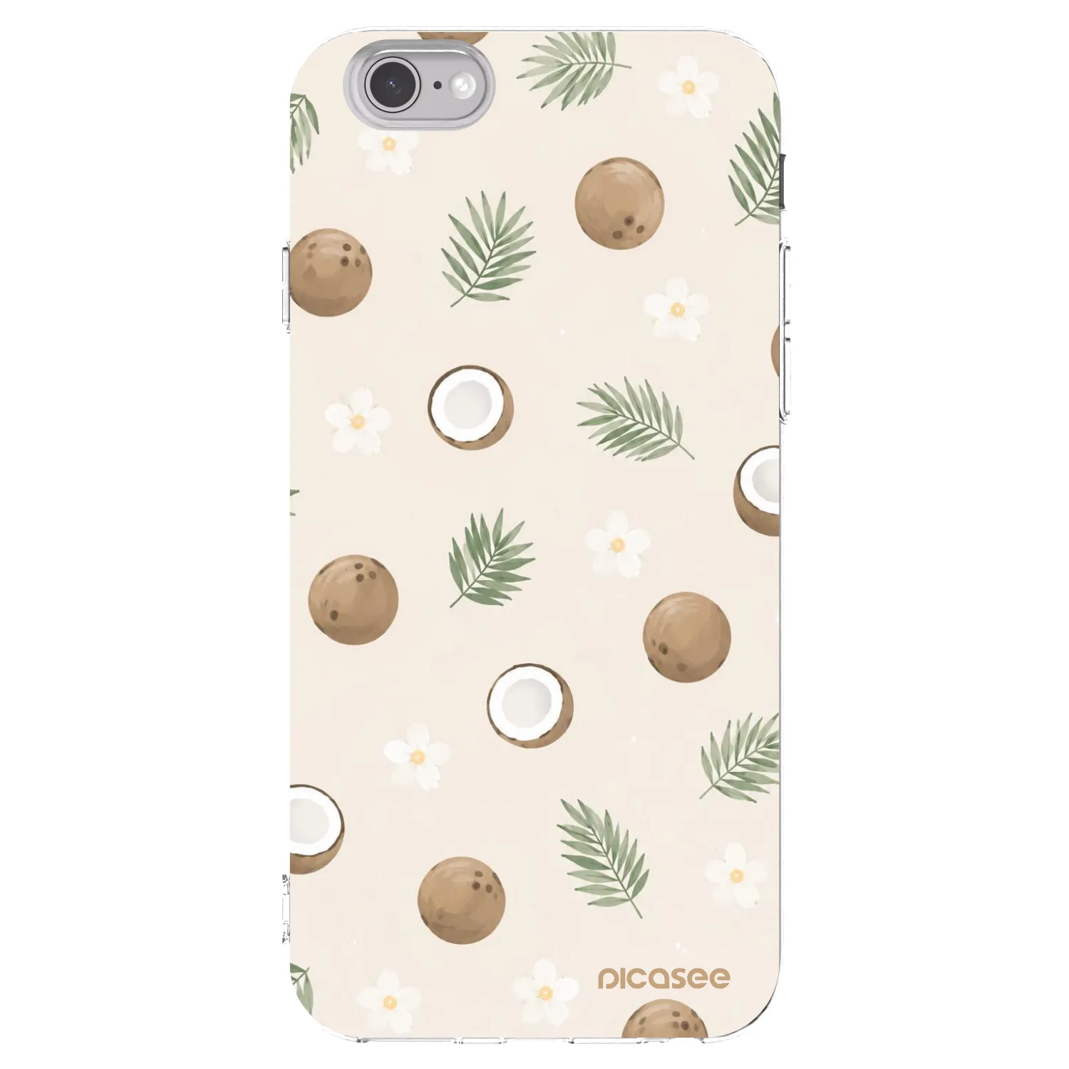 Picasee husă transparentă din silicon pentru Apple iPhone 6/6S - Coconut Breeze