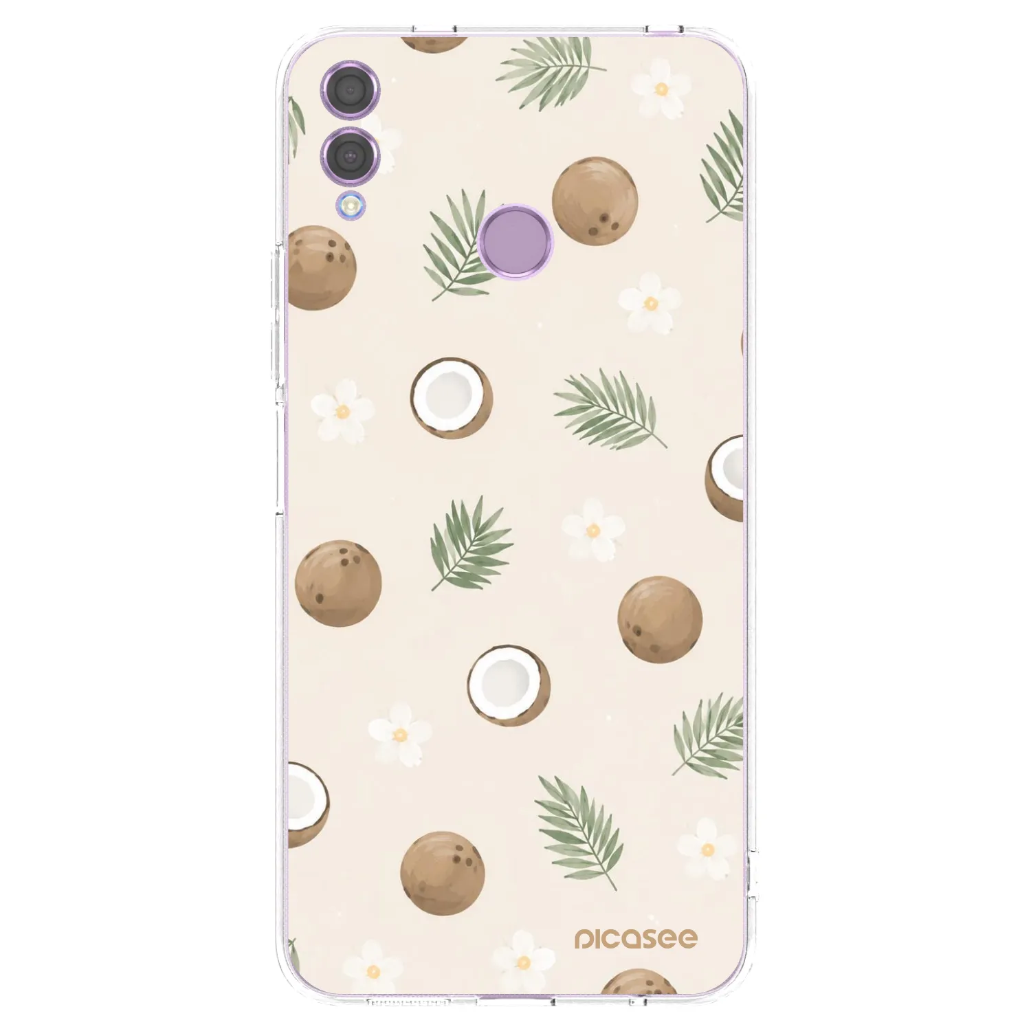 Picasee husă transparentă din silicon pentru Honor 8X - Coconut Breeze