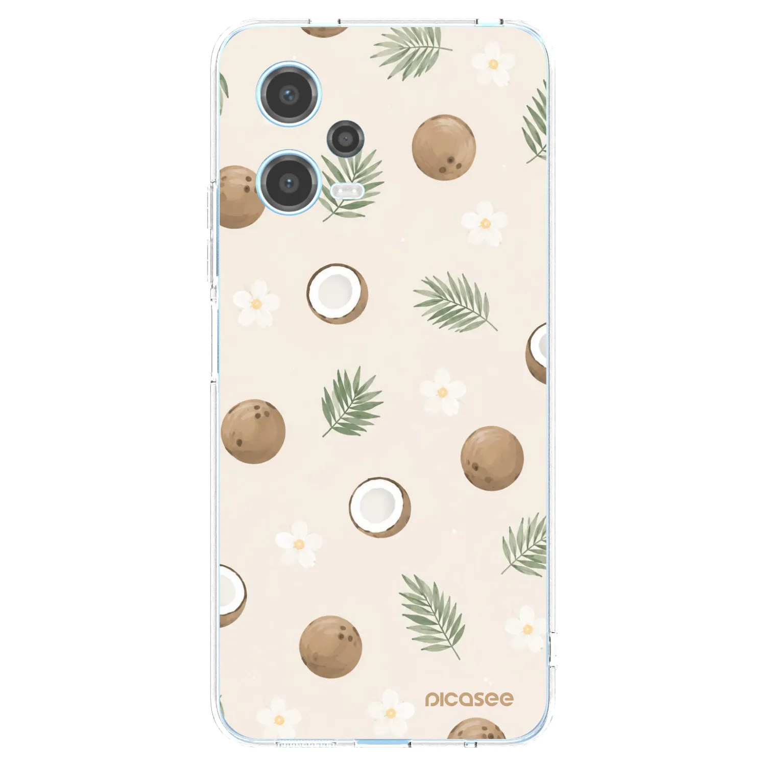 Picasee husă transparentă din silicon pentru Xiaomi Redmi Note 12 5G - Coconut Breeze