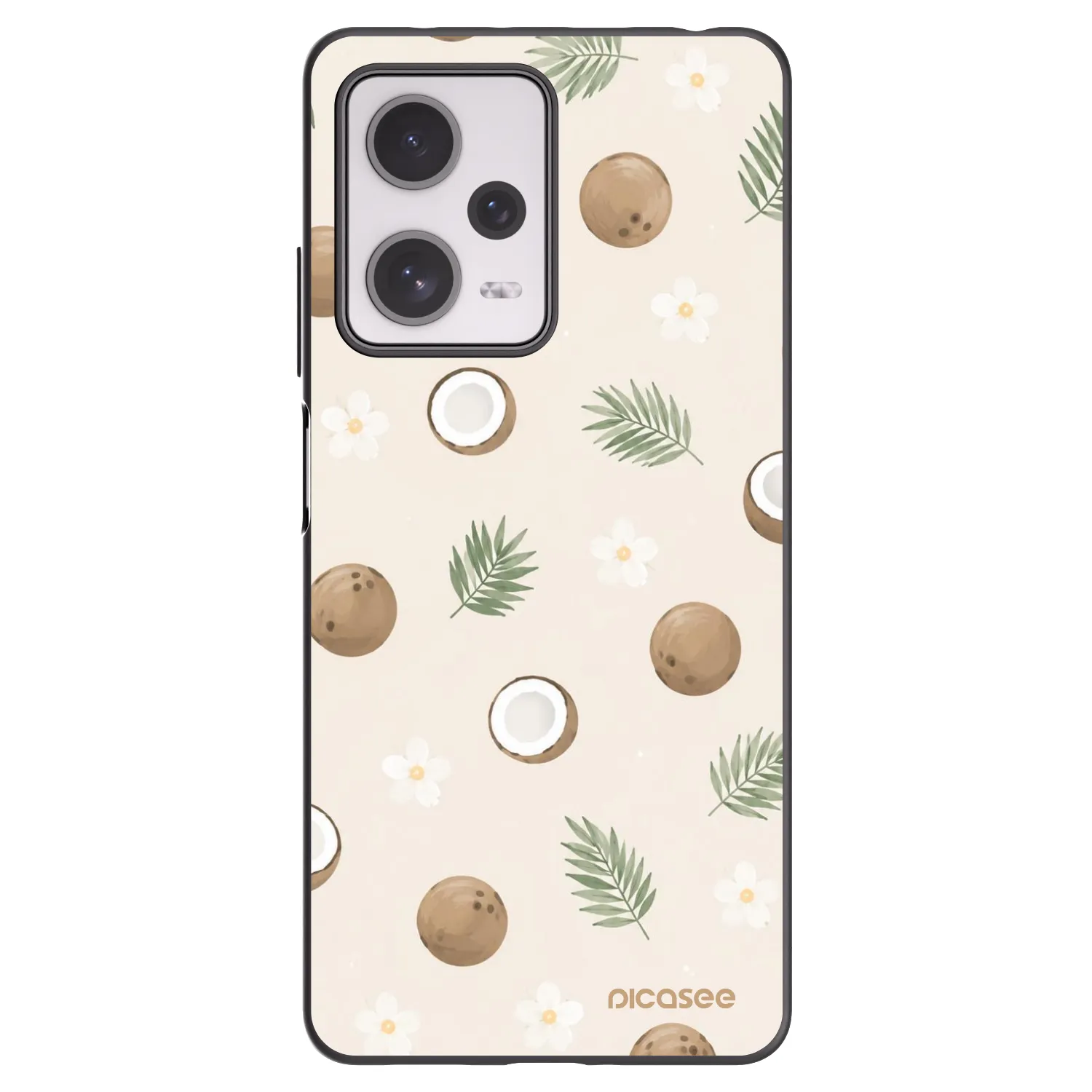 Picasee husă neagră din silicon pentru Xiaomi Redmi Note 12 Pro+ 5G - Coconut Breeze