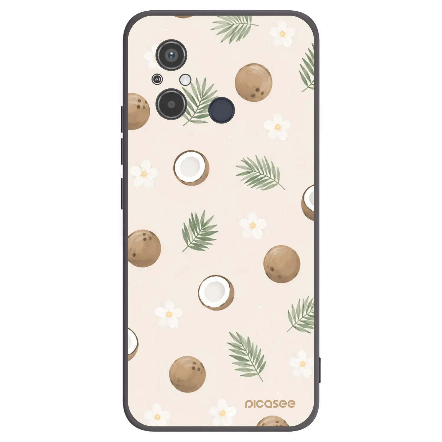 Picasee husă neagră din silicon pentru Xiaomi Redmi 12C - Coconut Breeze