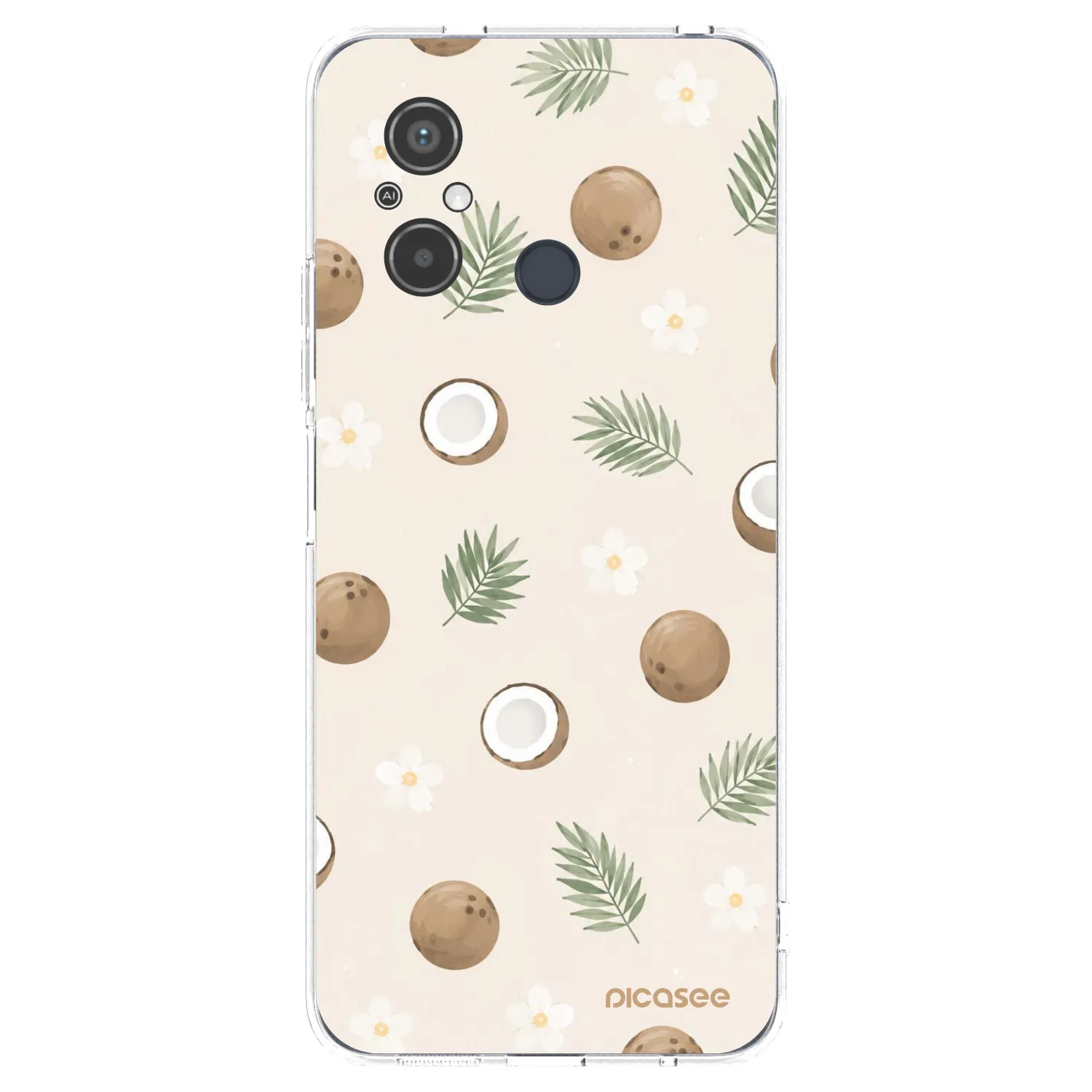 Picasee husă transparentă din silicon pentru Xiaomi Redmi 12C - Coconut Breeze