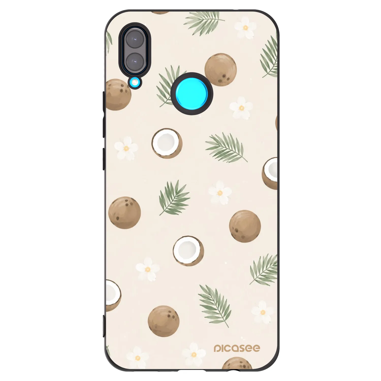 Picasee husă neagră din silicon pentru Huawei Nova 3i - Coconut Breeze