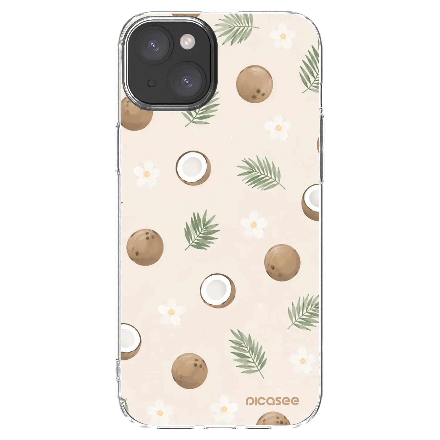 Picasee husă transparentă din silicon pentru Apple iPhone 15 Plus - Coconut Breeze