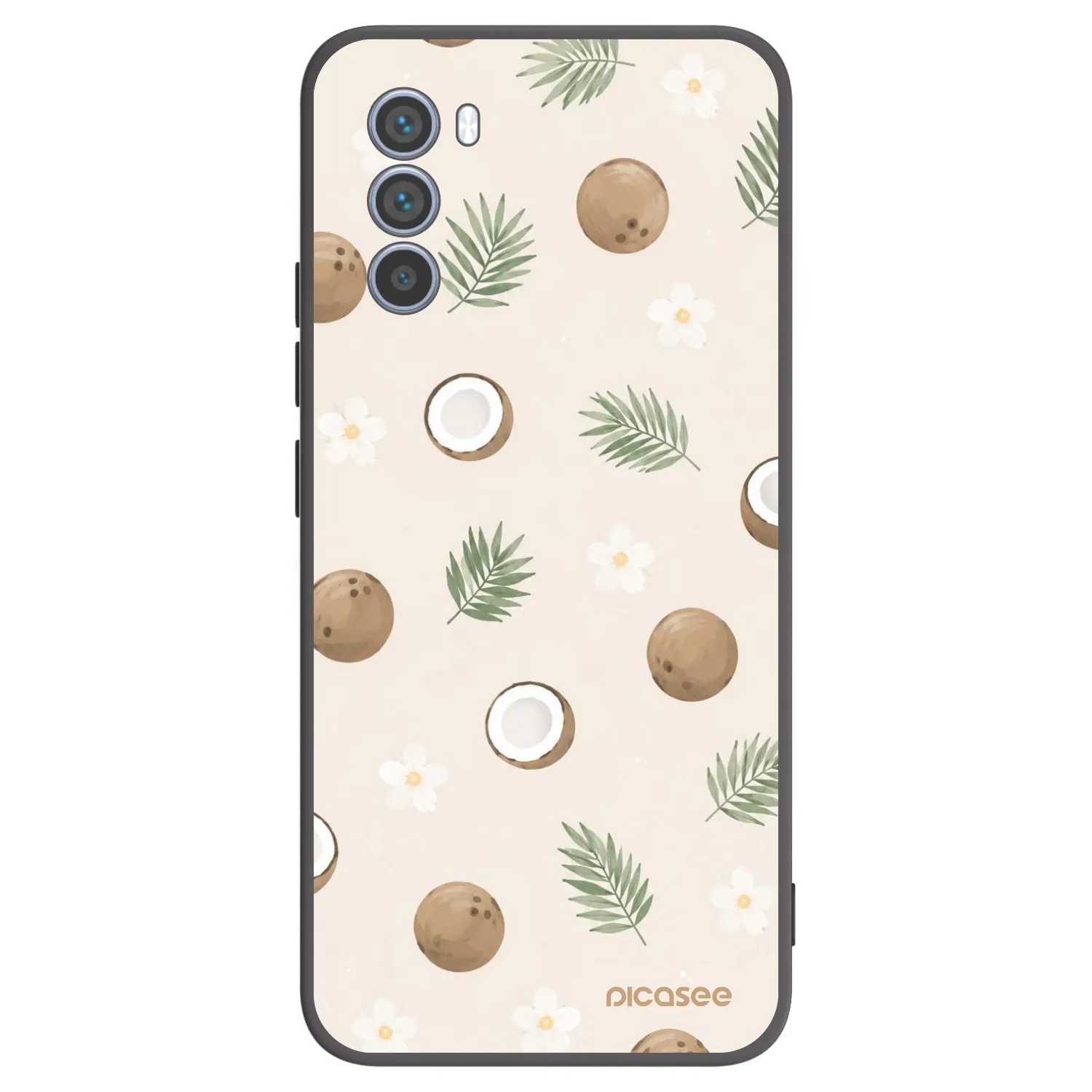 Picasee husă neagră din silicon pentru Motorola Moto G62 - Coconut Breeze