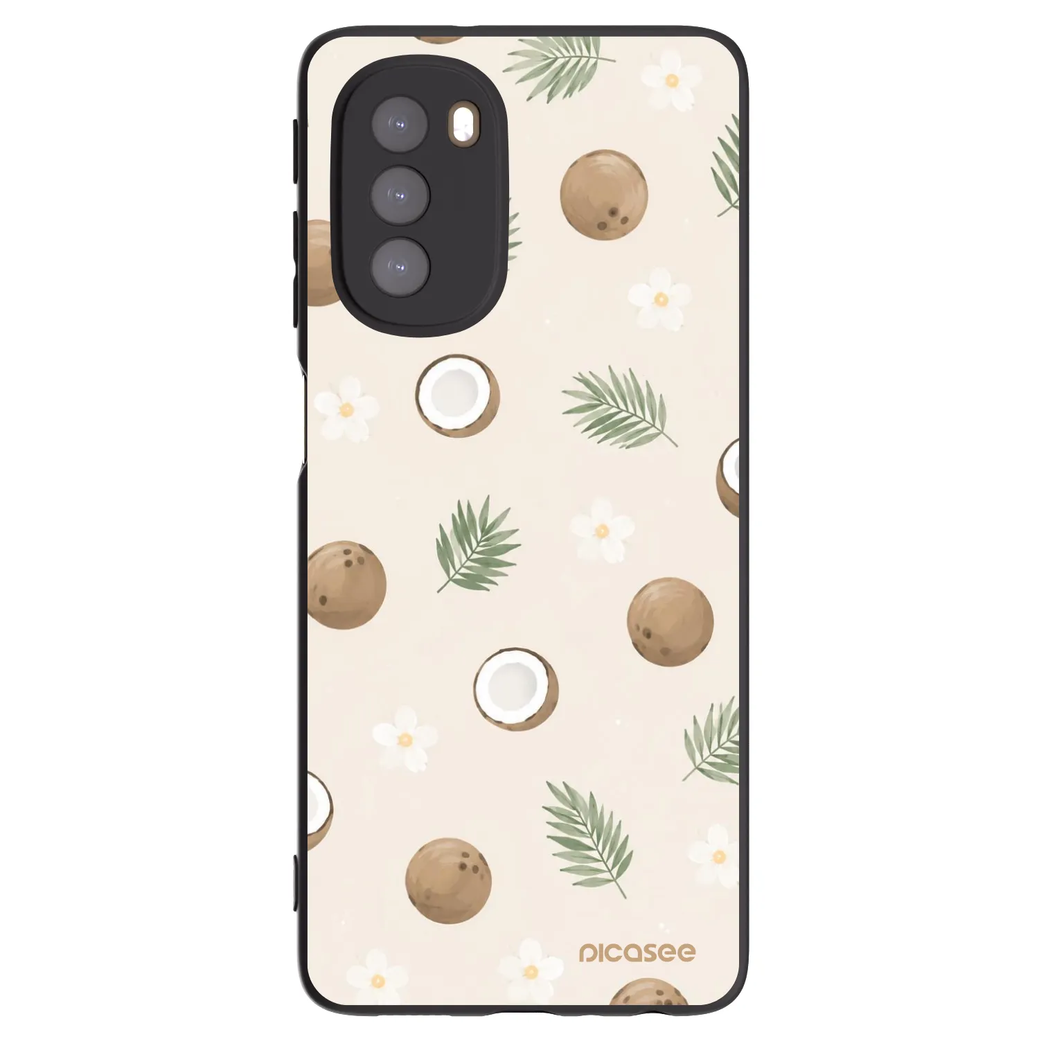 Picasee husă neagră din silicon pentru Motorola Moto G51 - Coconut Breeze
