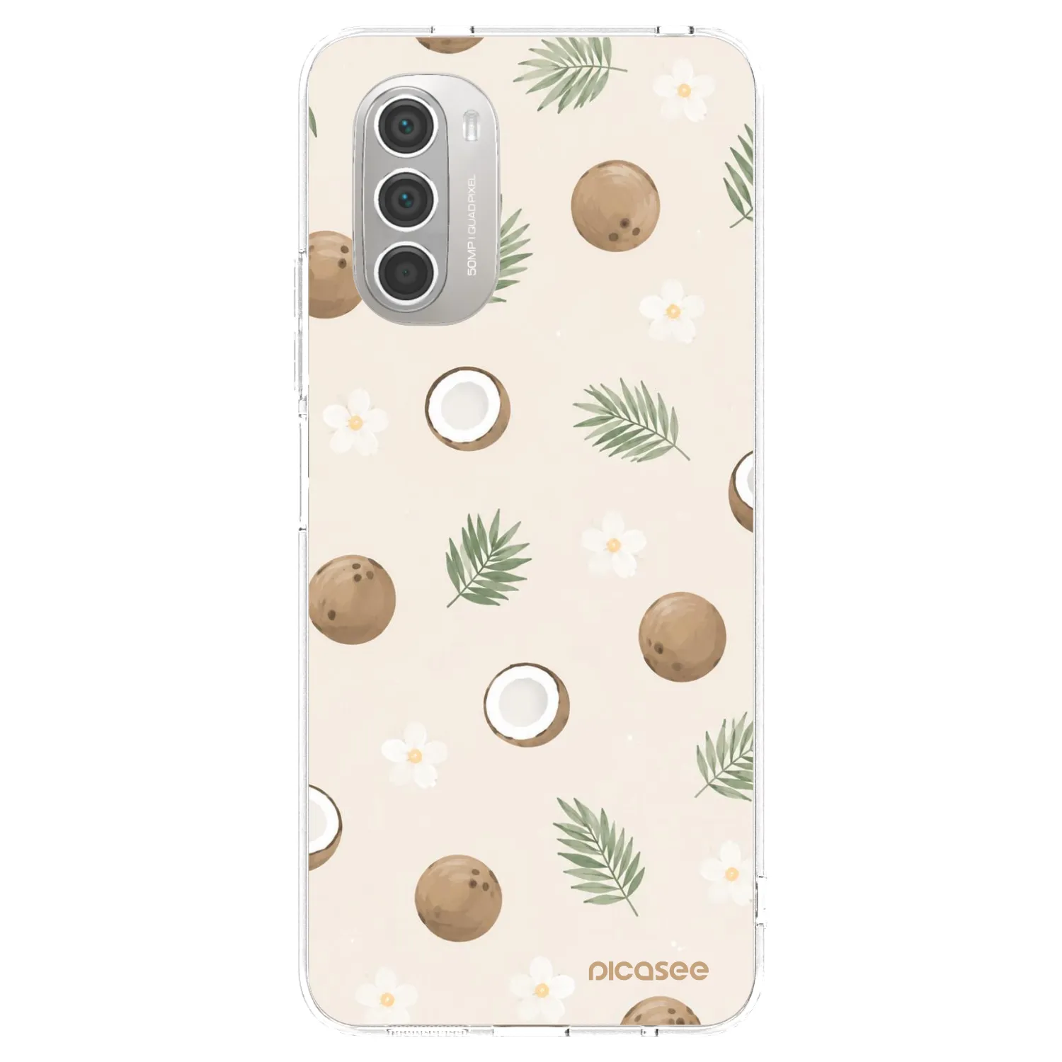 Picasee husă transparentă din silicon pentru Motorola Moto G51 - Coconut Breeze