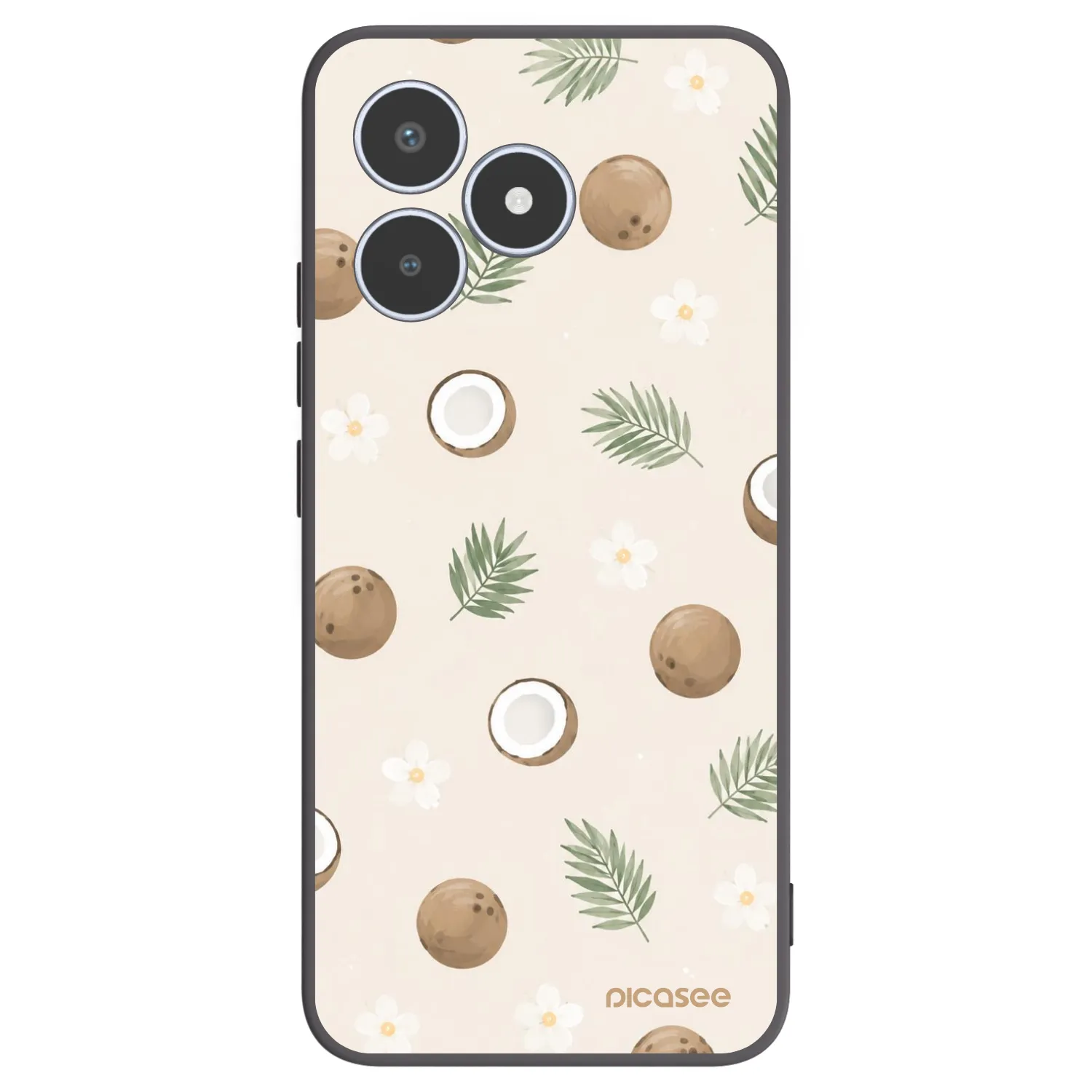 Picasee husă neagră din silicon pentru Realme C53 - Coconut Breeze