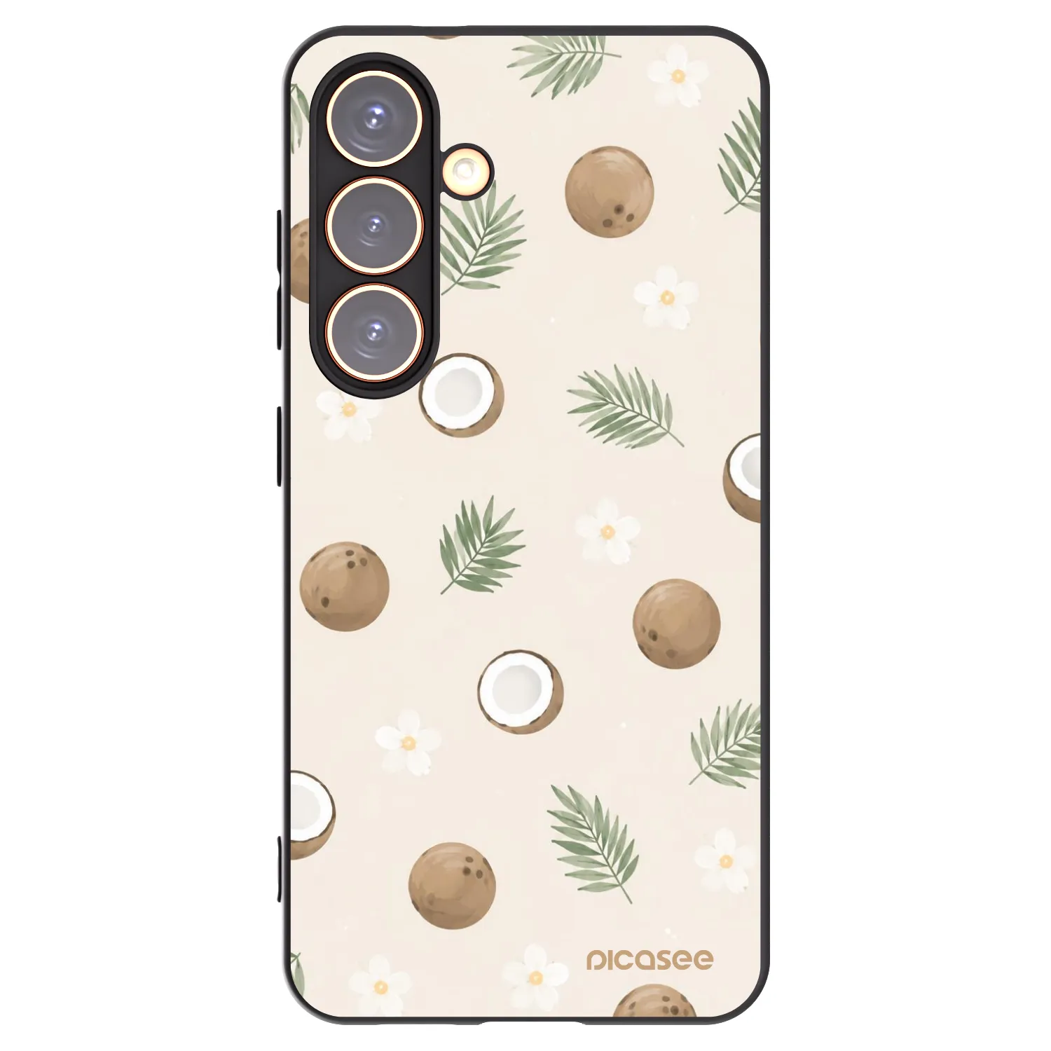 Picasee husă neagră din silicon pentru Samsung Galaxy S24 S921B 5G - Coconut Breeze