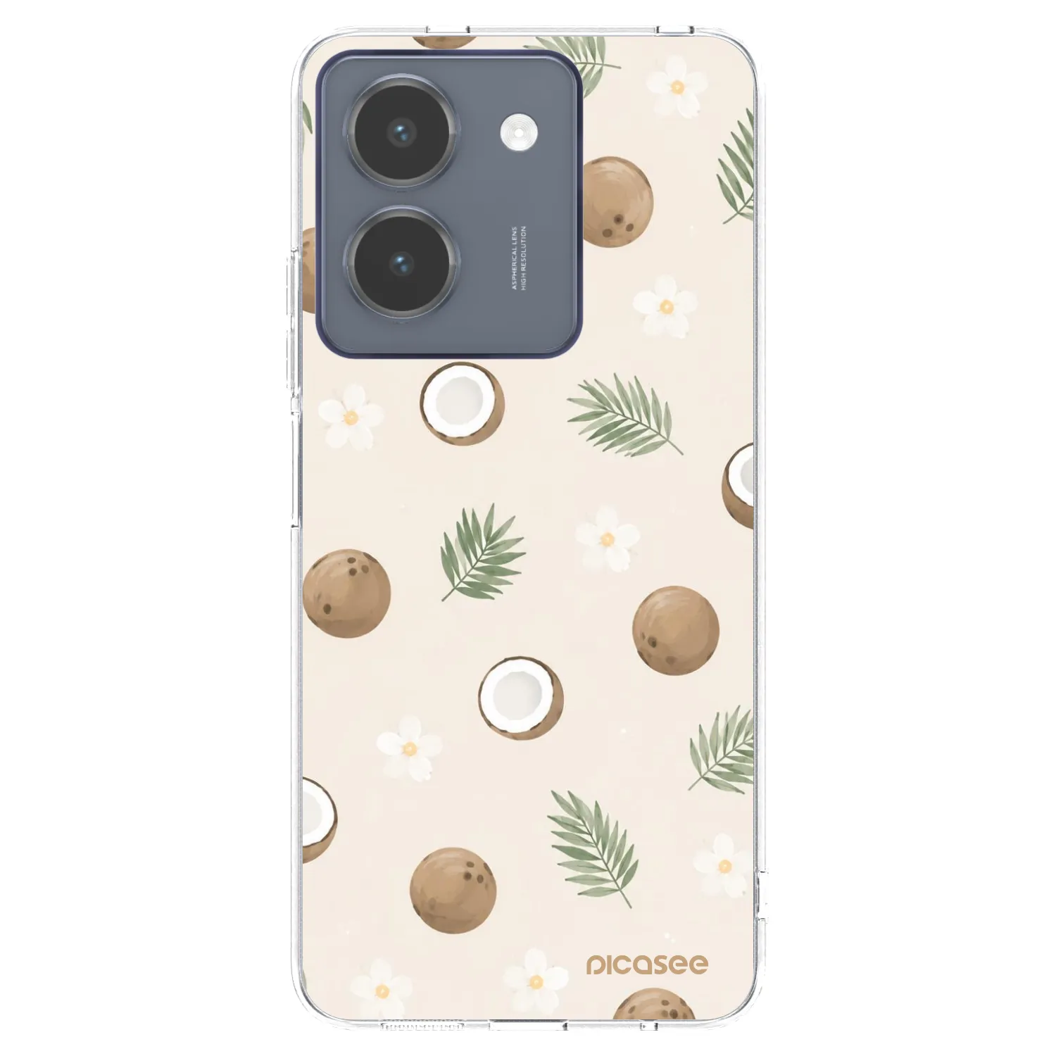 Picasee husă transparentă din silicon pentru Vivo Y36 4G - Coconut Breeze