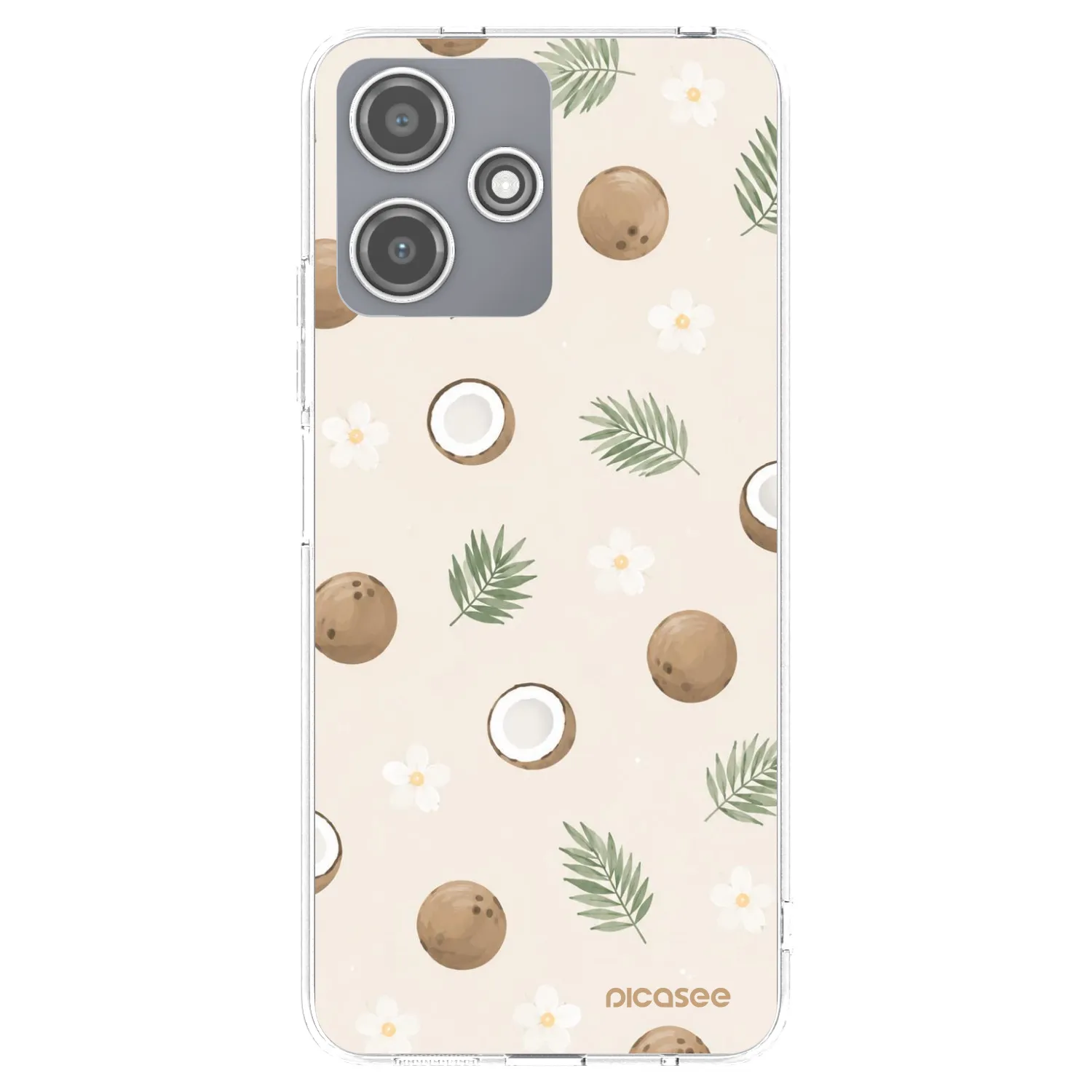 Picasee husă transparentă din silicon pentru Xiaomi Redmi 12 5G - Coconut Breeze