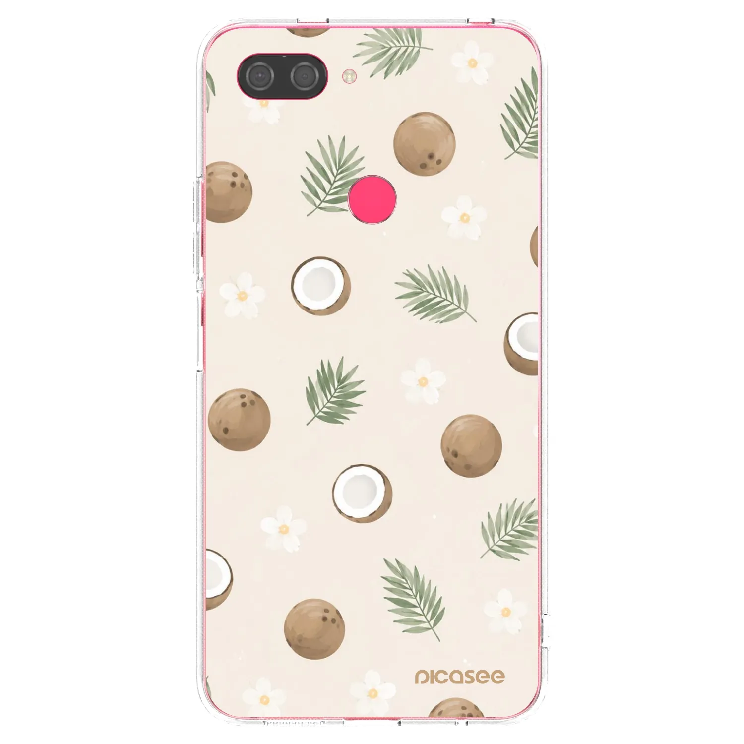 Picasee husă transparentă din silicon pentru Xiaomi Mi 8 Lite - Coconut Breeze