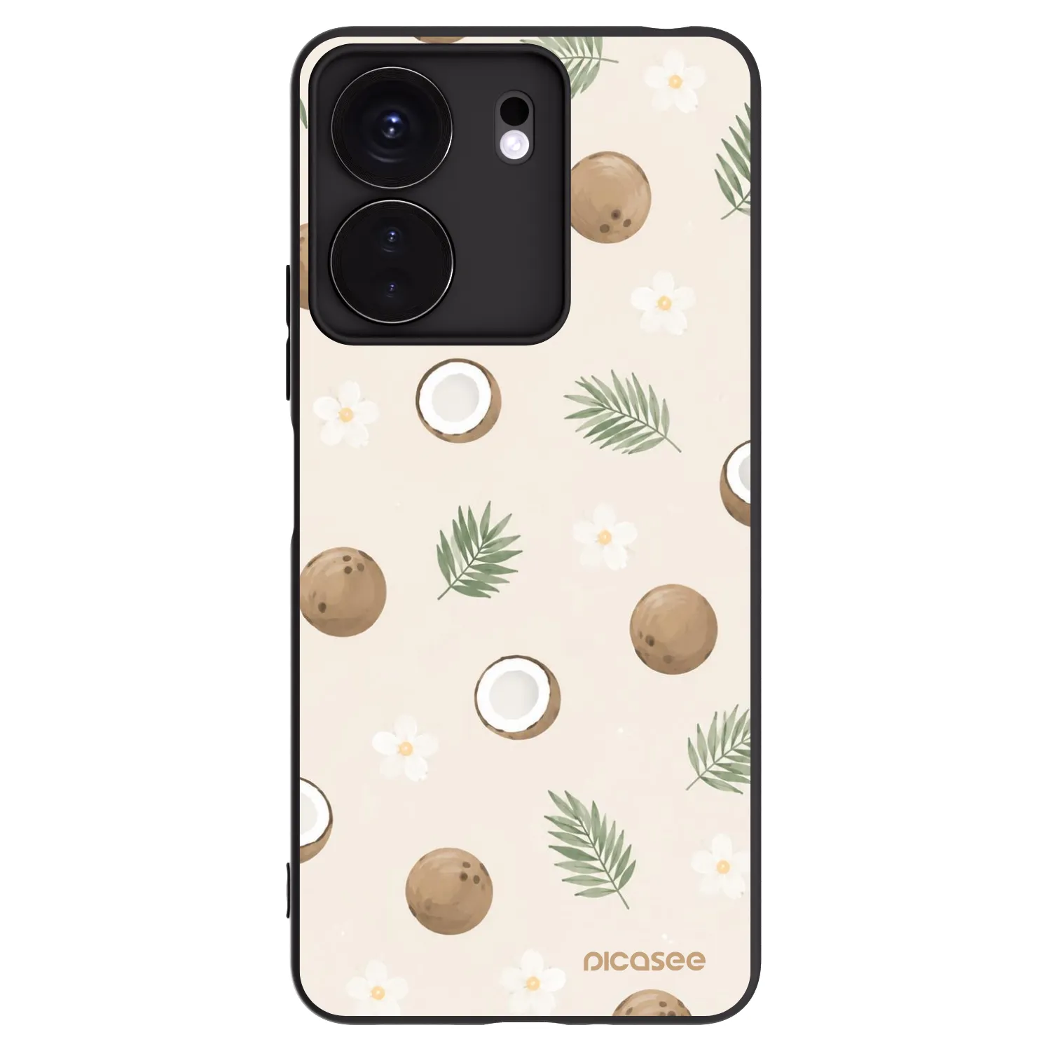 Picasee husă neagră din silicon pentru Xiaomi Redmi 13C 4G - Coconut Breeze