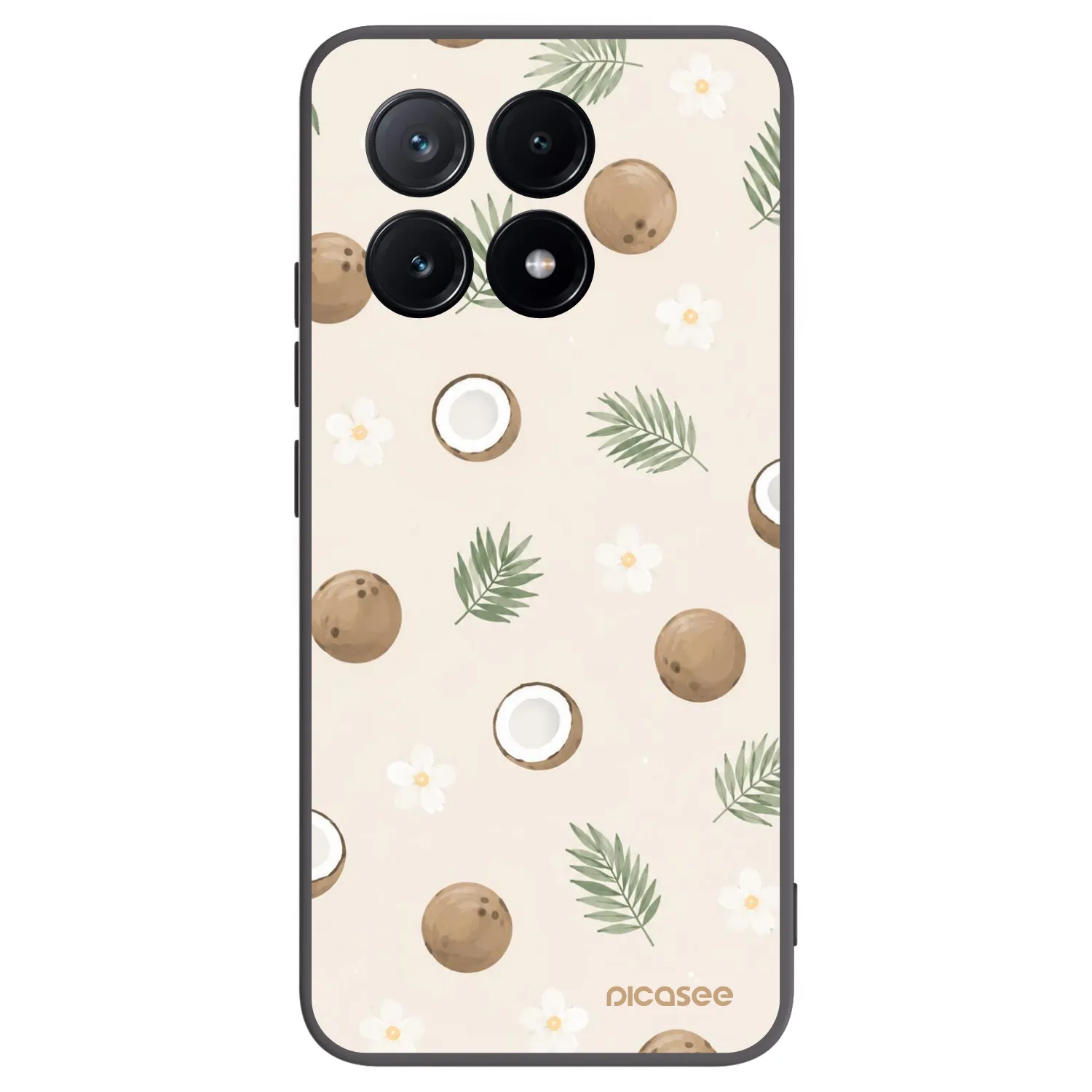 Picasee husă neagră din silicon pentru Xiaomi Poco X6 Pro - Coconut Breeze