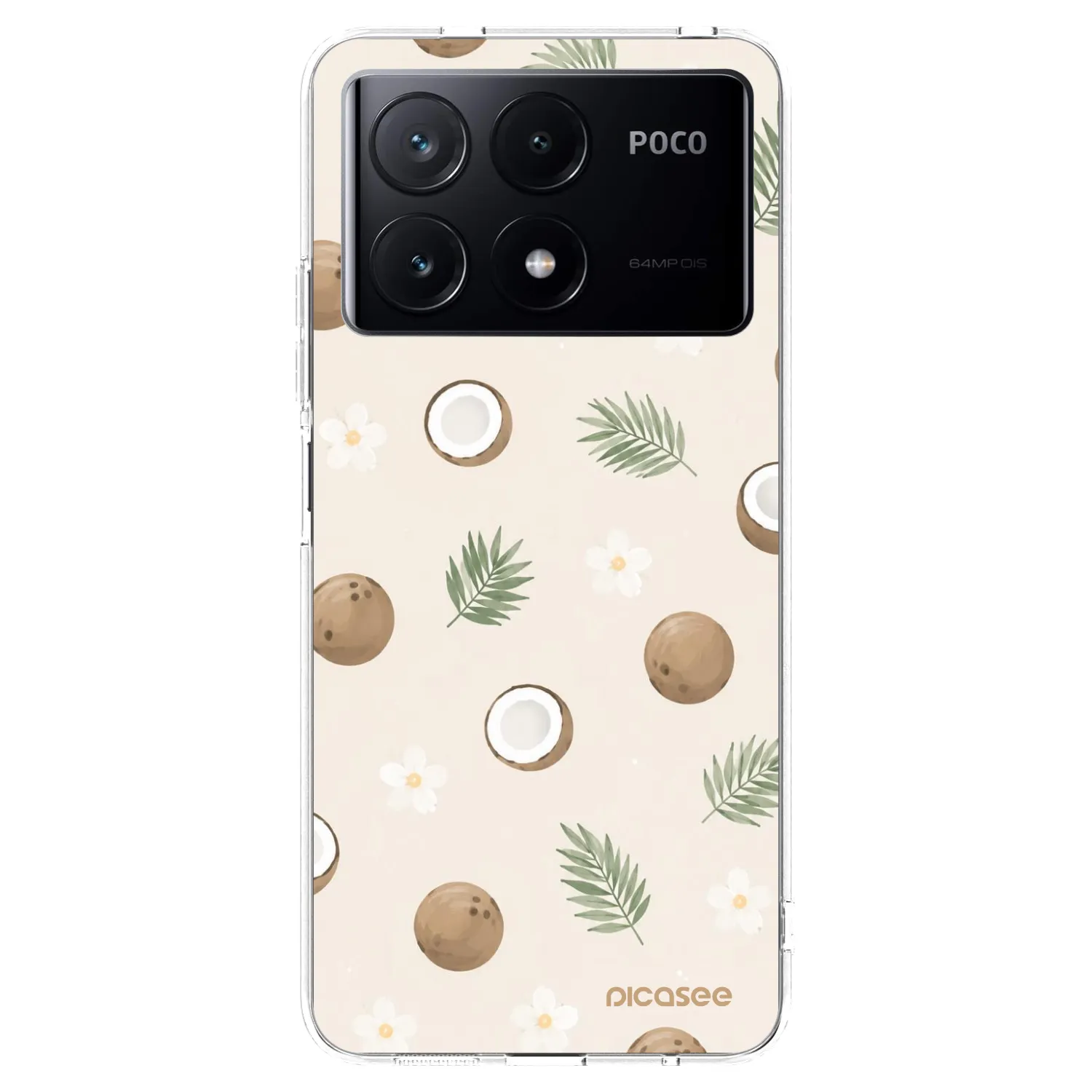 Picasee husă transparentă din silicon pentru Xiaomi Poco X6 Pro - Coconut Breeze