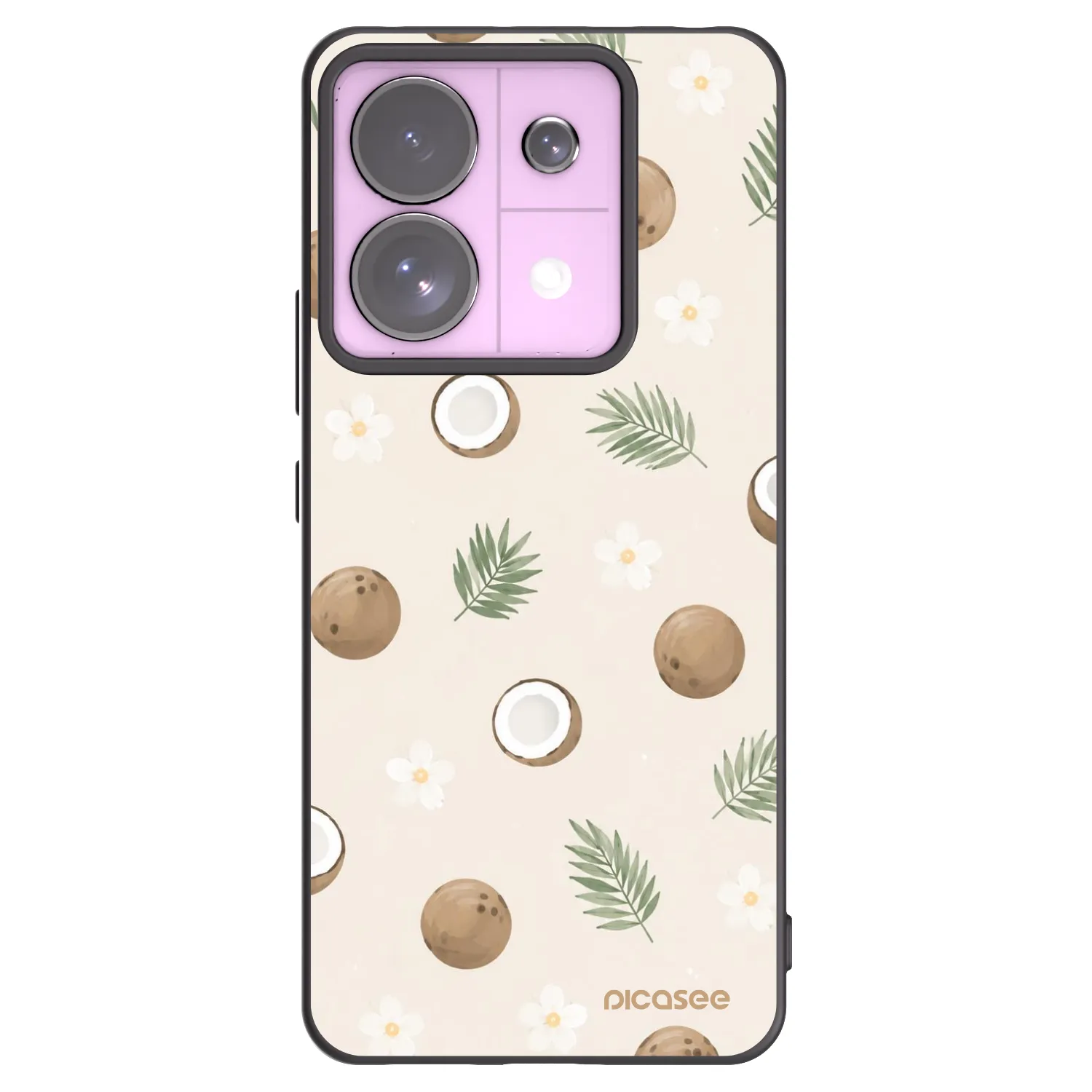 Picasee husă neagră din silicon pentru Xiaomi Redmi Note 13 Pro 5G - Coconut Breeze