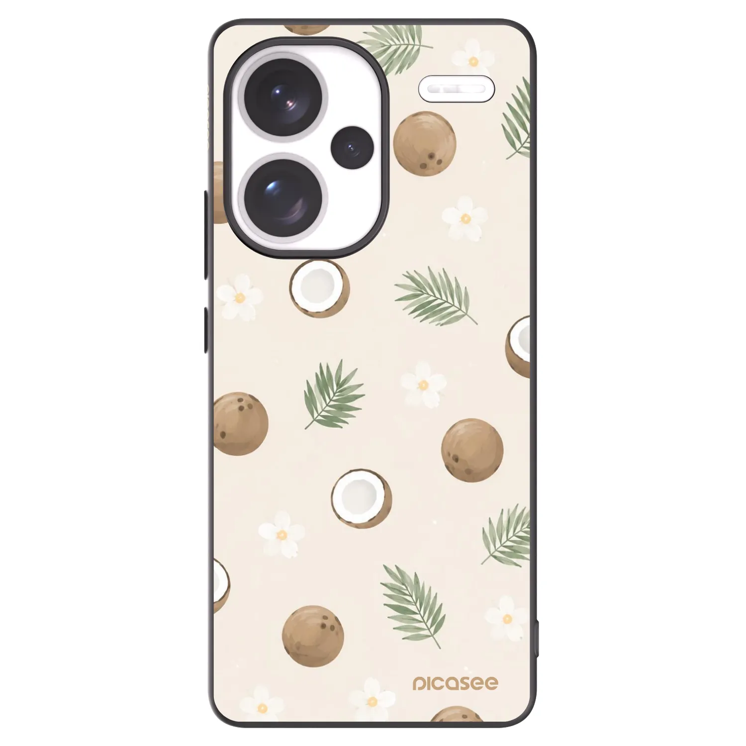 Picasee husă neagră din silicon pentru Xiaomi Redmi Note 13 Pro+ 5G - Coconut Breeze