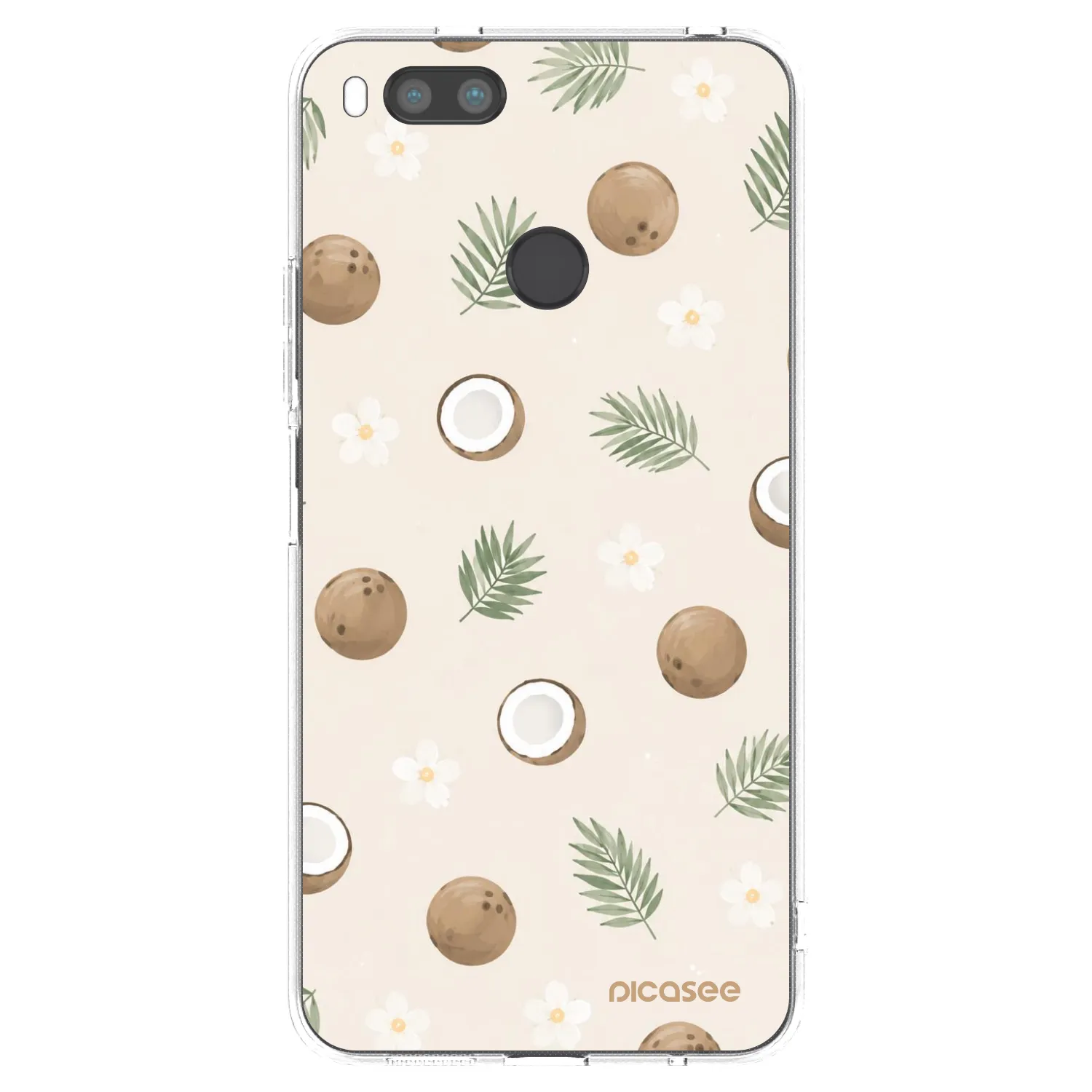 Picasee husă transparentă din silicon pentru Xiaomi Mi A1 Global - Coconut Breeze