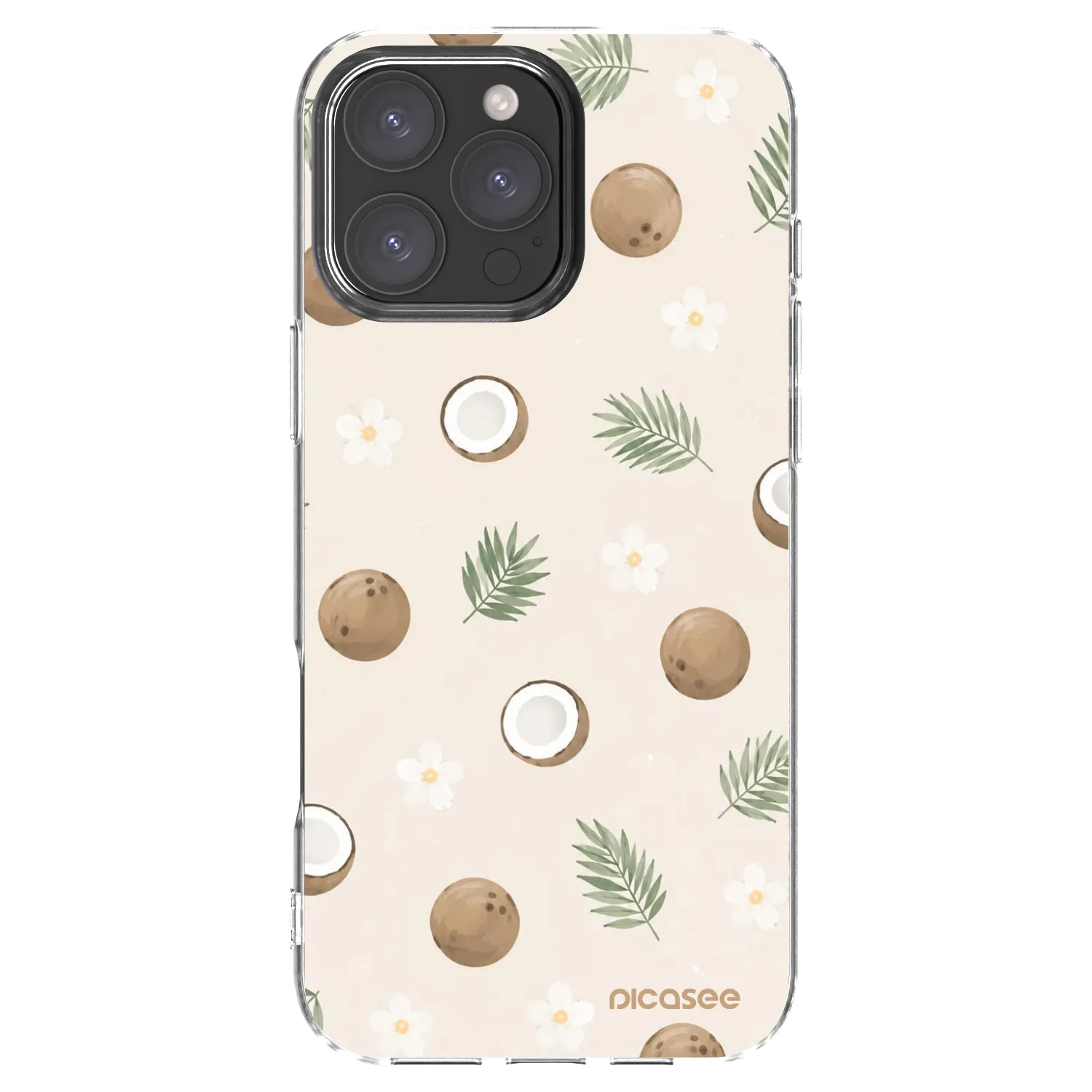 Picasee husă transparentă din silicon pentru Apple iPhone 16 Pro Max - Coconut Breeze