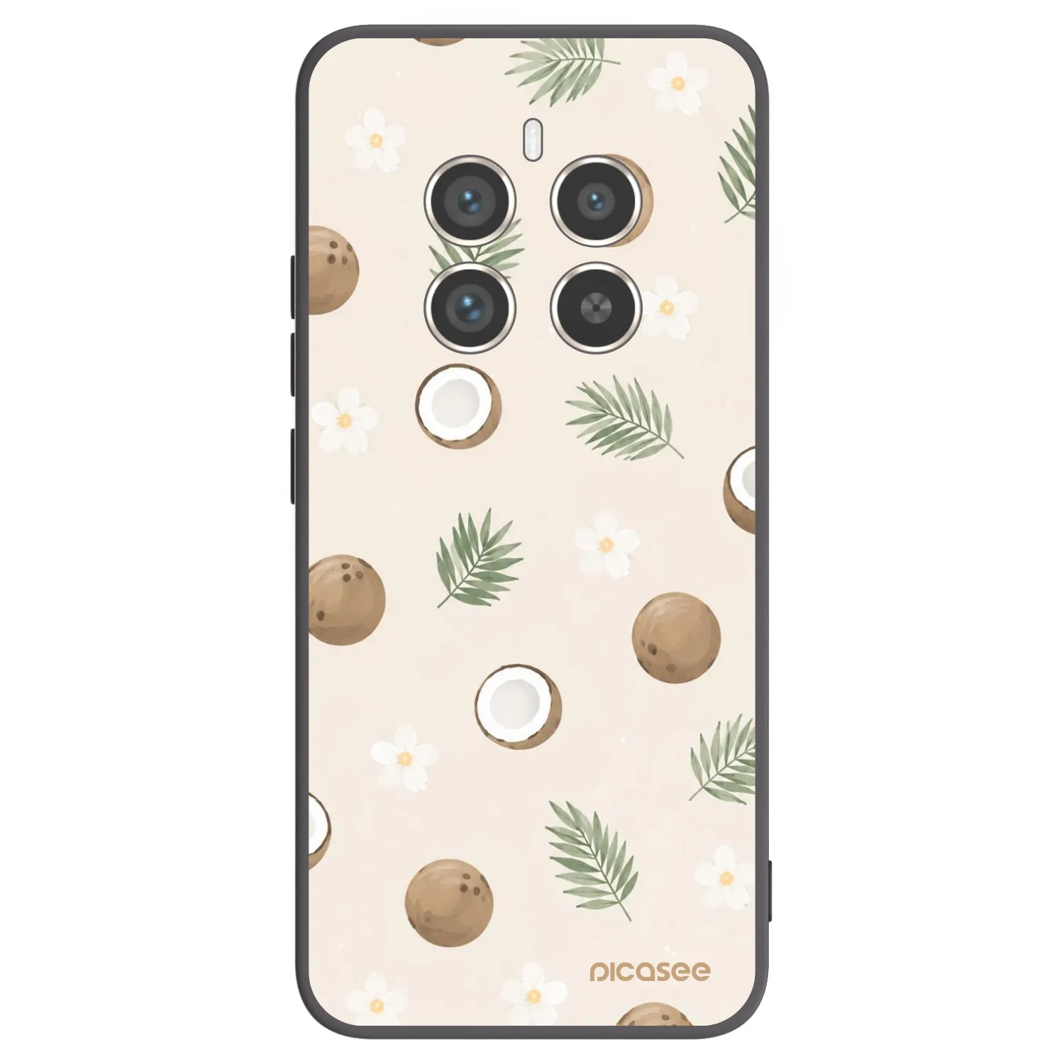 Picasee husă neagră din silicon pentru Realme 12 Pro 5G - Coconut Breeze