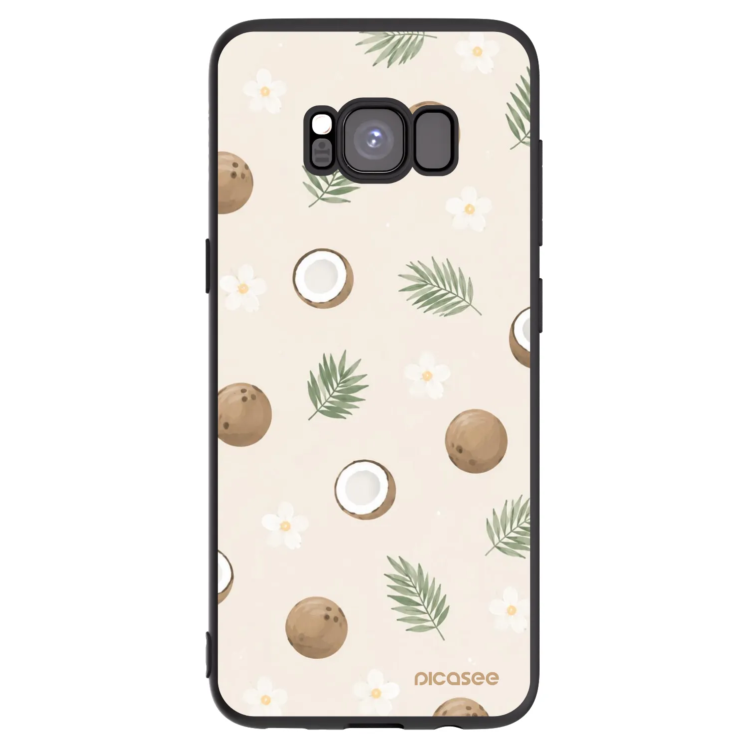Picasee husă neagră din silicon pentru Samsung Galaxy S8 G950F - Coconut Breeze