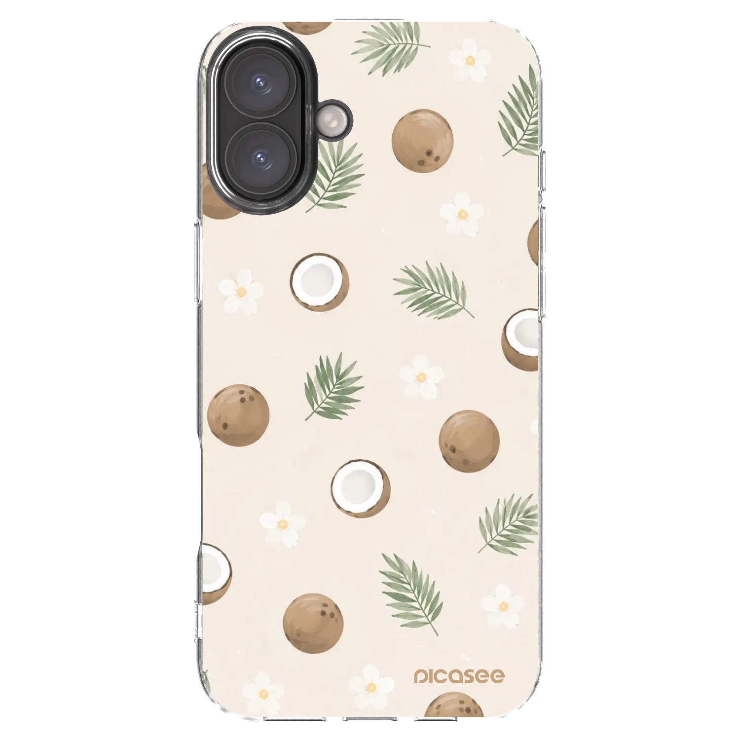 Picasee husă transparentă din silicon pentru Apple iPhone 16 Plus - Coconut Breeze