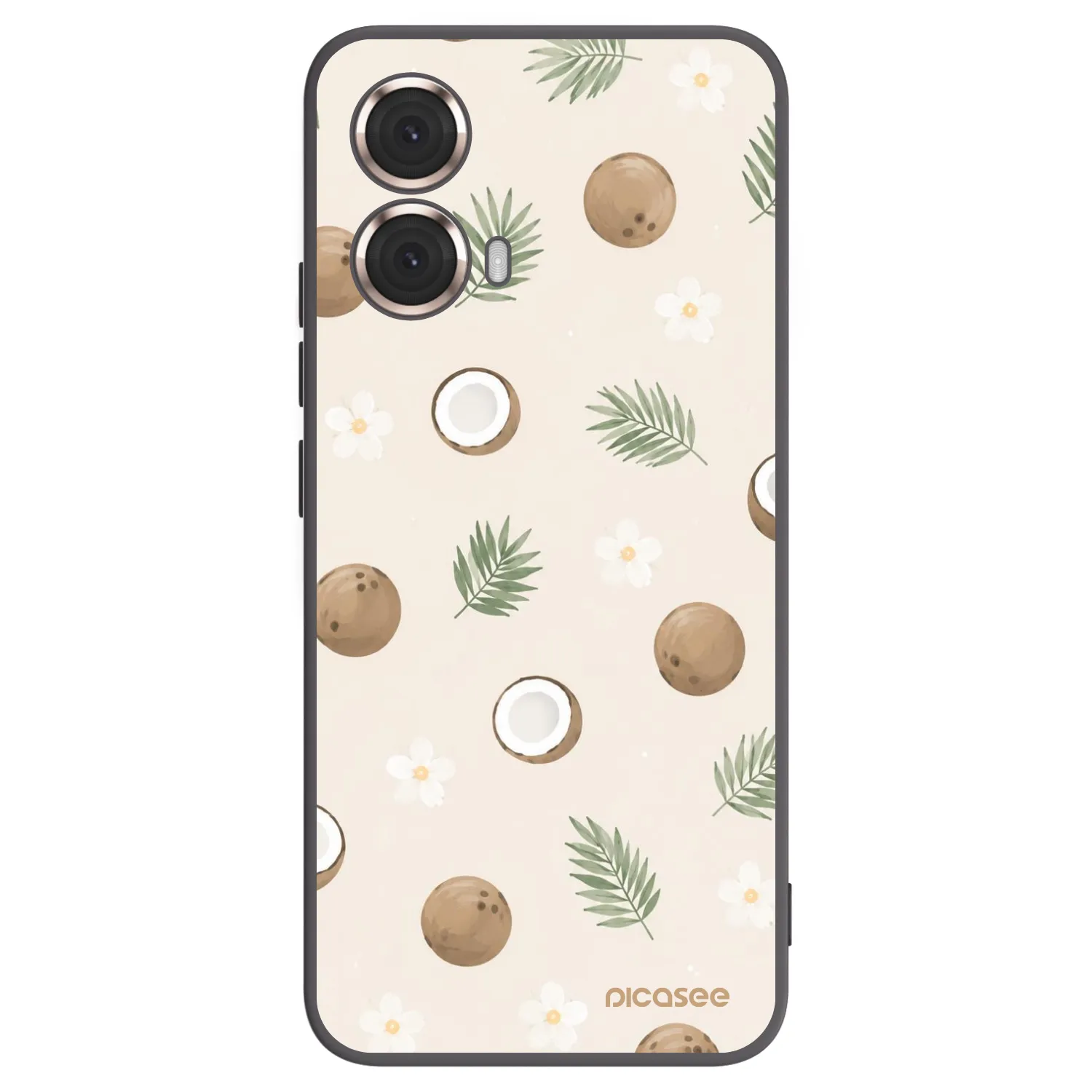 Picasee husă neagră din silicon pentru Motorola Moto G85 - Coconut Breeze