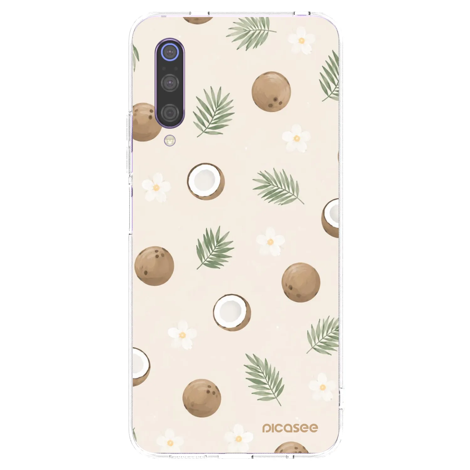 Picasee husă transparentă din silicon pentru Xiaomi Mi 9 - Coconut Breeze