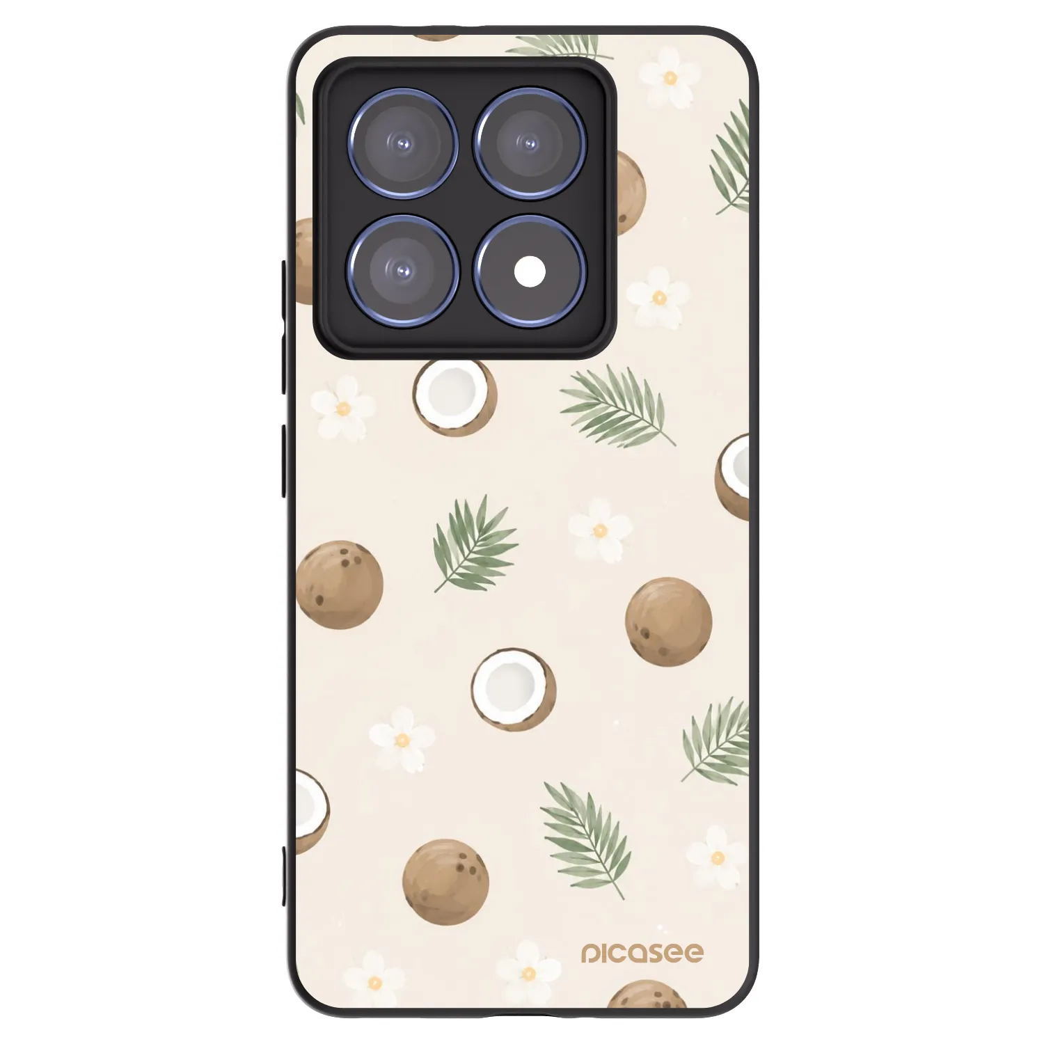 Picasee husă neagră din silicon pentru Xiaomi 14T Pro - Coconut Breeze