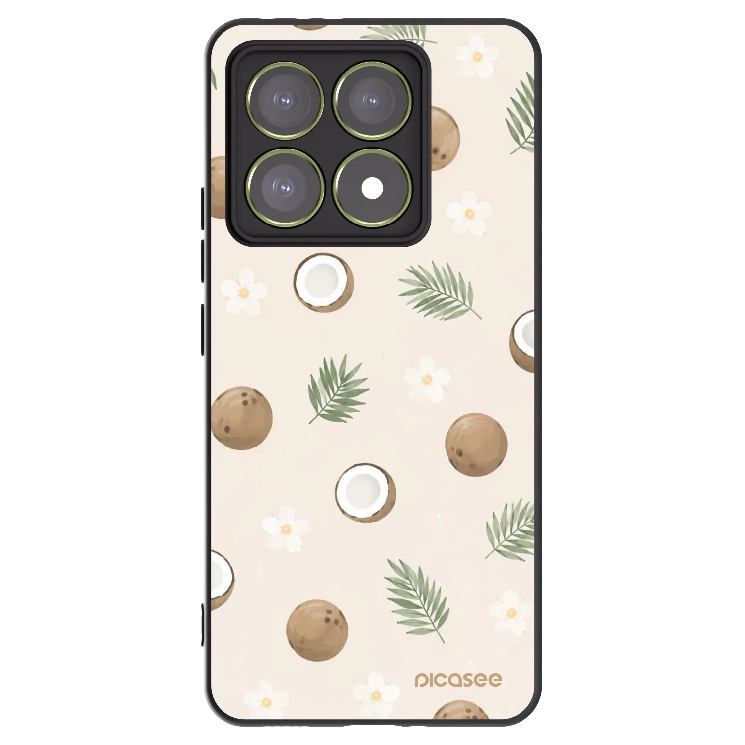 Picasee husă neagră din silicon pentru Xiaomi 14T - Coconut Breeze