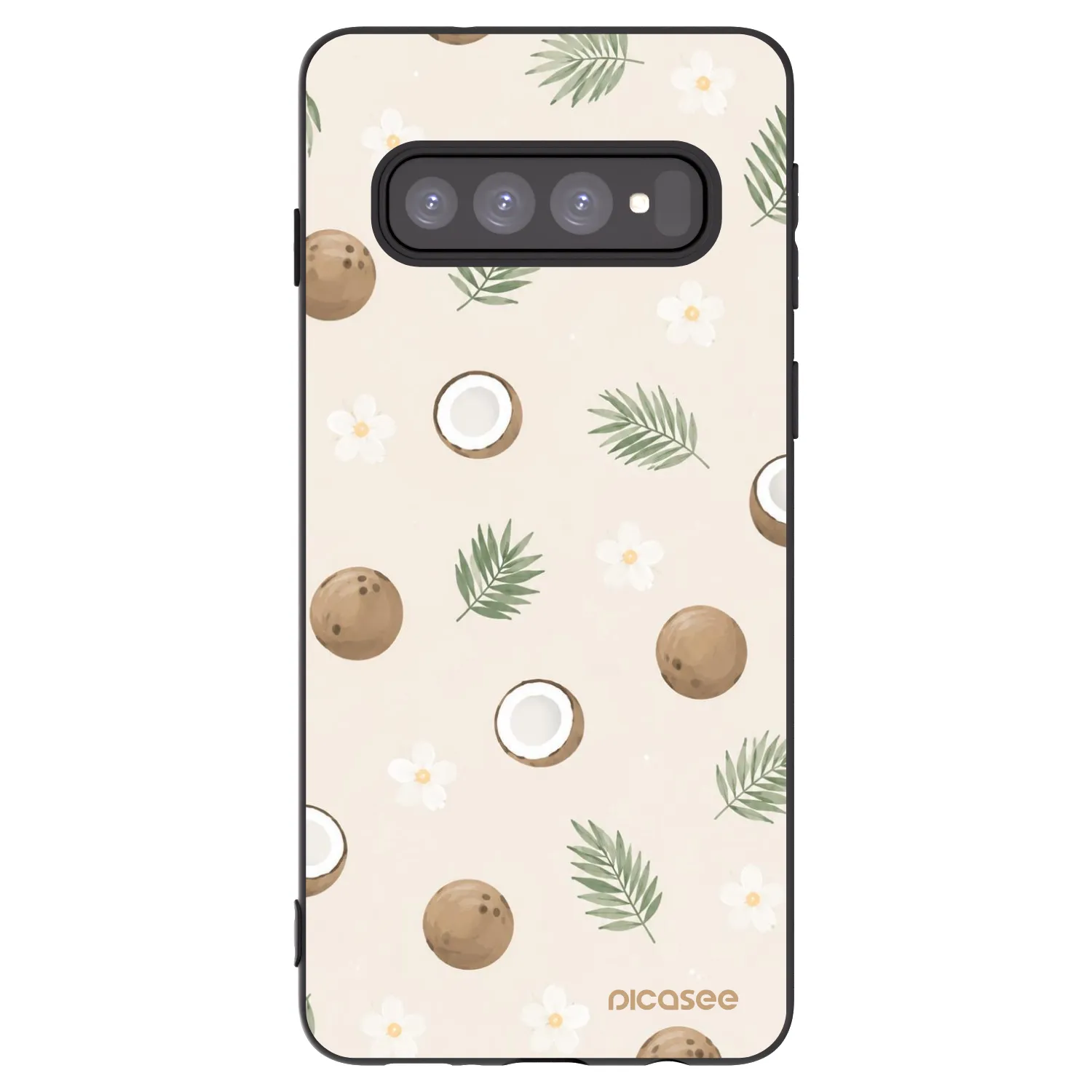 Picasee husă neagră din silicon pentru Samsung Galaxy S10 G973 - Coconut Breeze