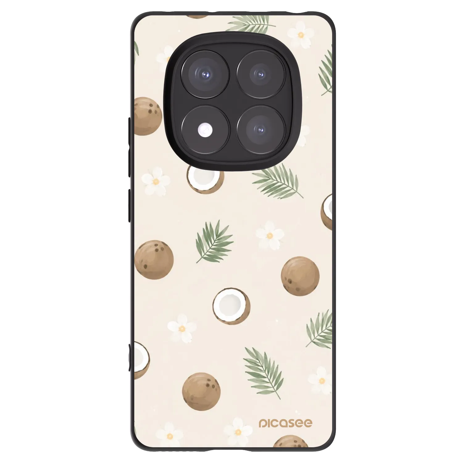Picasee husă neagră din silicon pentru Xiaomi Redmi Note 14 Pro 5G - Coconut Breeze