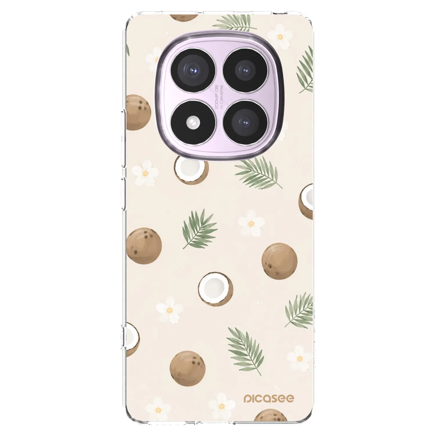 Picasee husă transparentă din silicon pentru Xiaomi Redmi Note 14 Pro 5G - Coconut Breeze